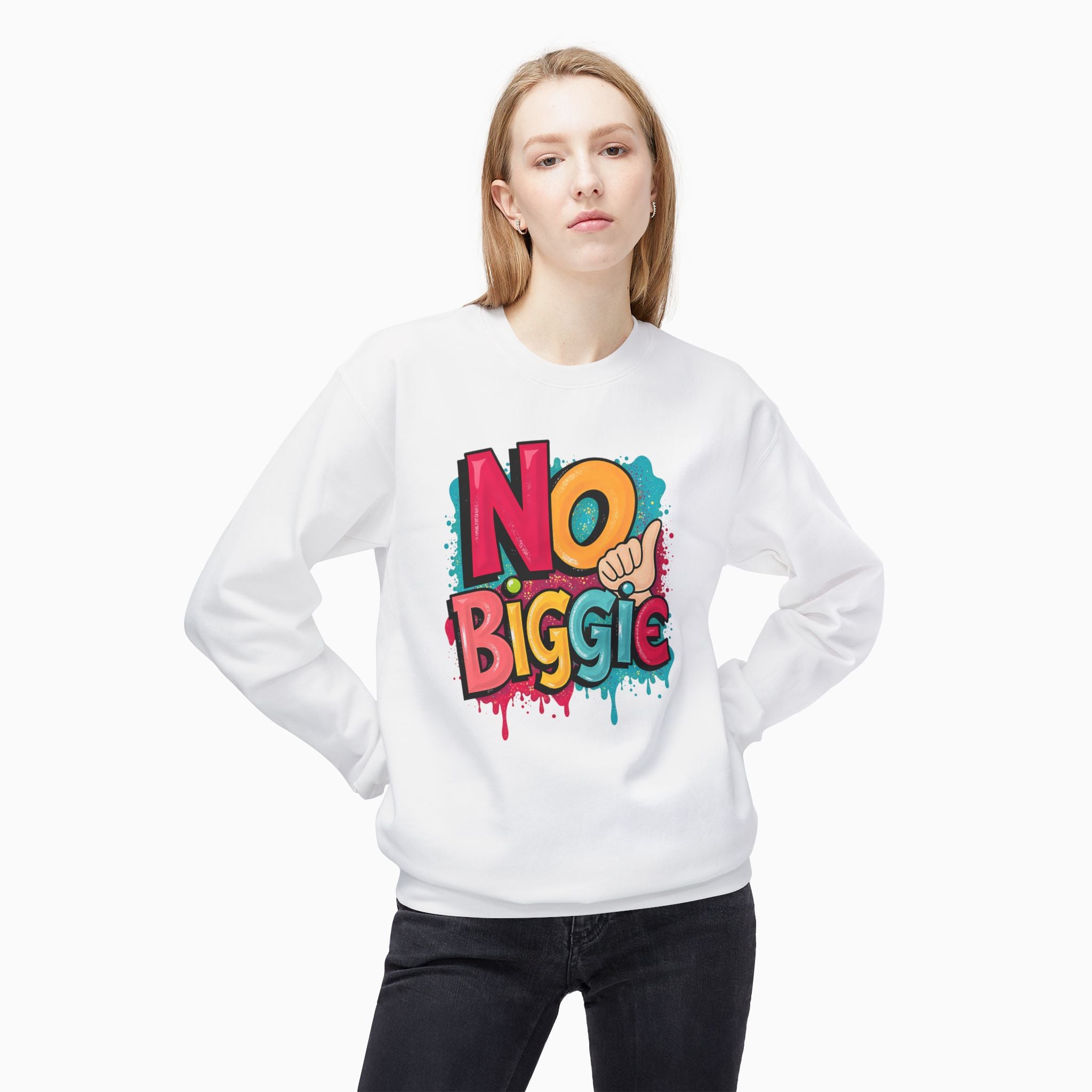 Thumbs Up & No Biggie Unisex Sweatshirt