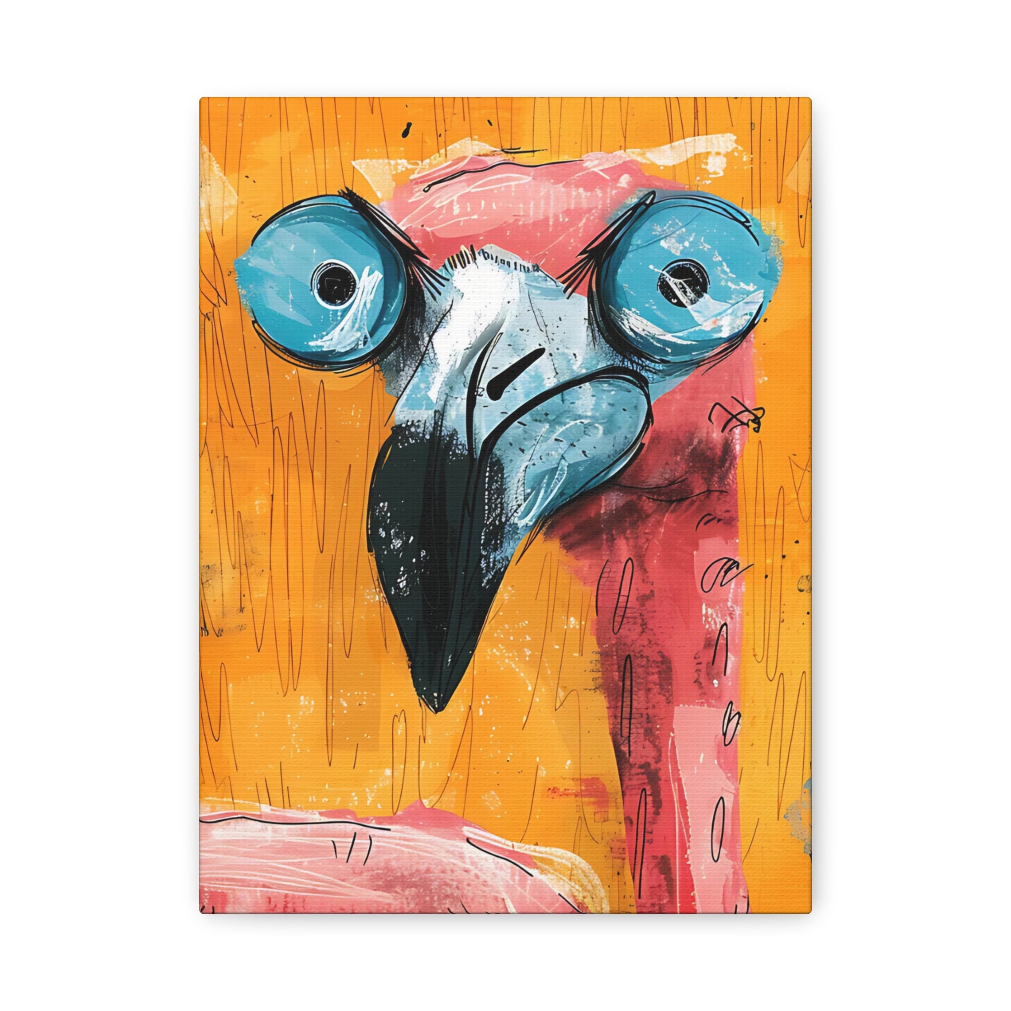 Pink Flamingo Canvas Print