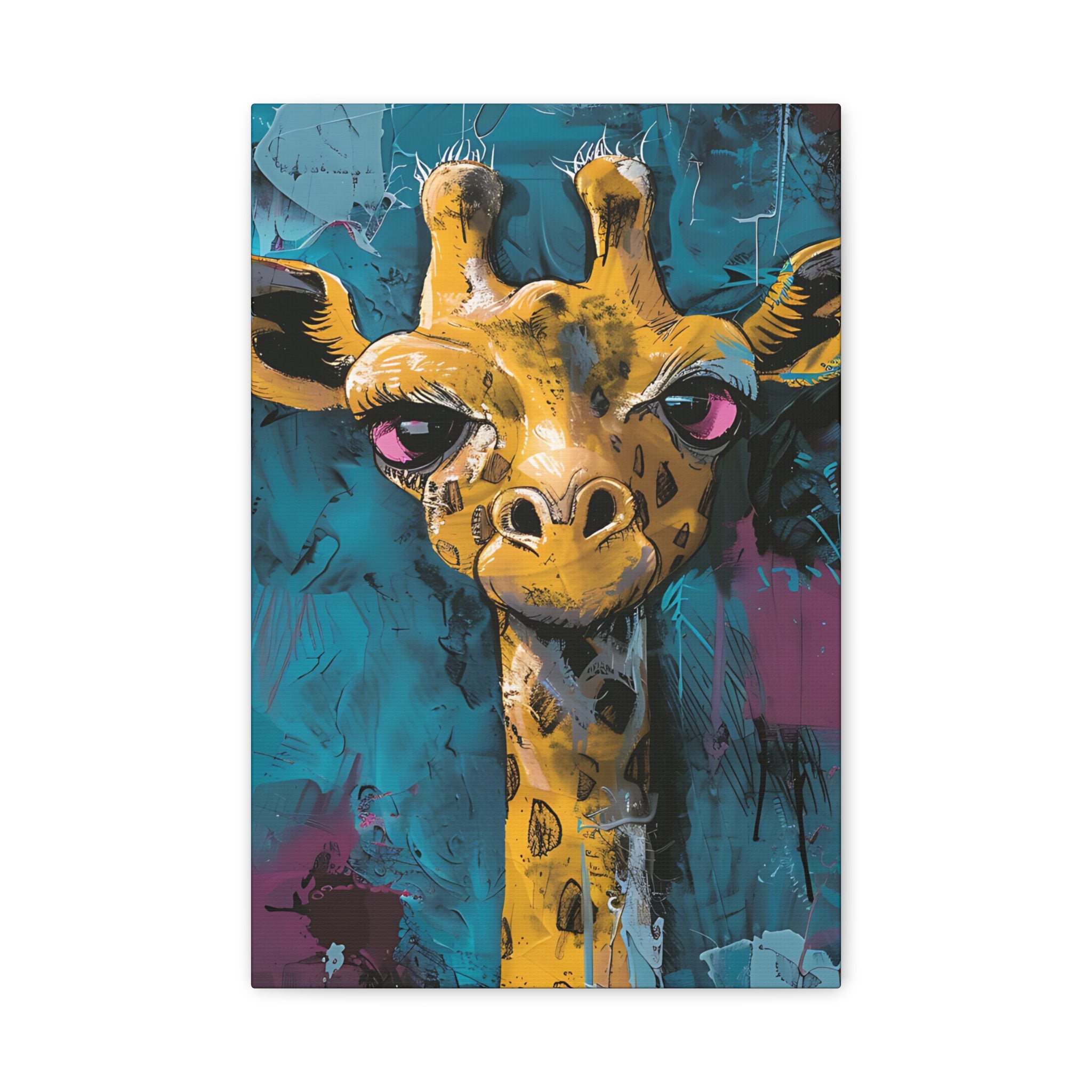 Yellow Giraffe Canvas Print