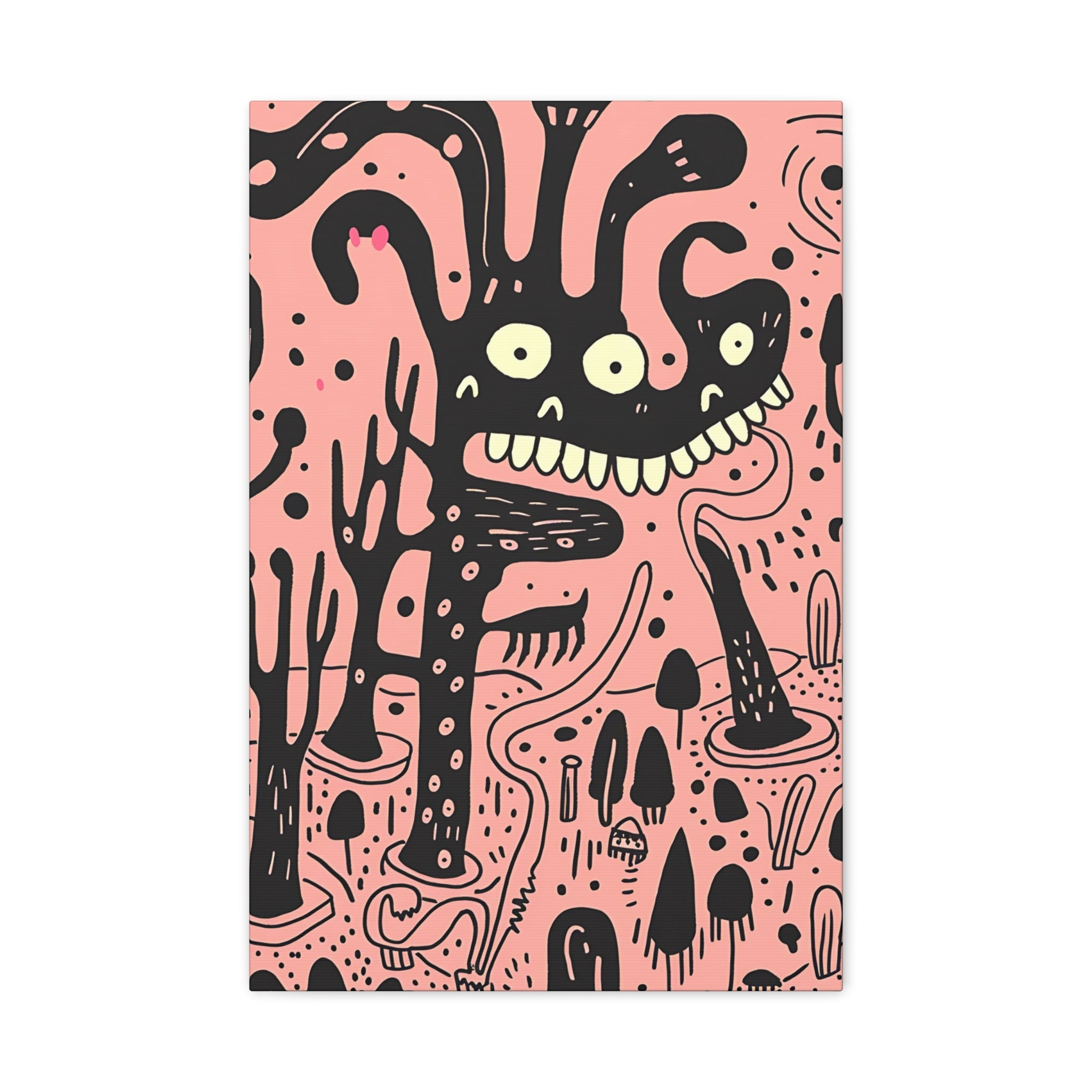 Valentines Monster Canvas Print