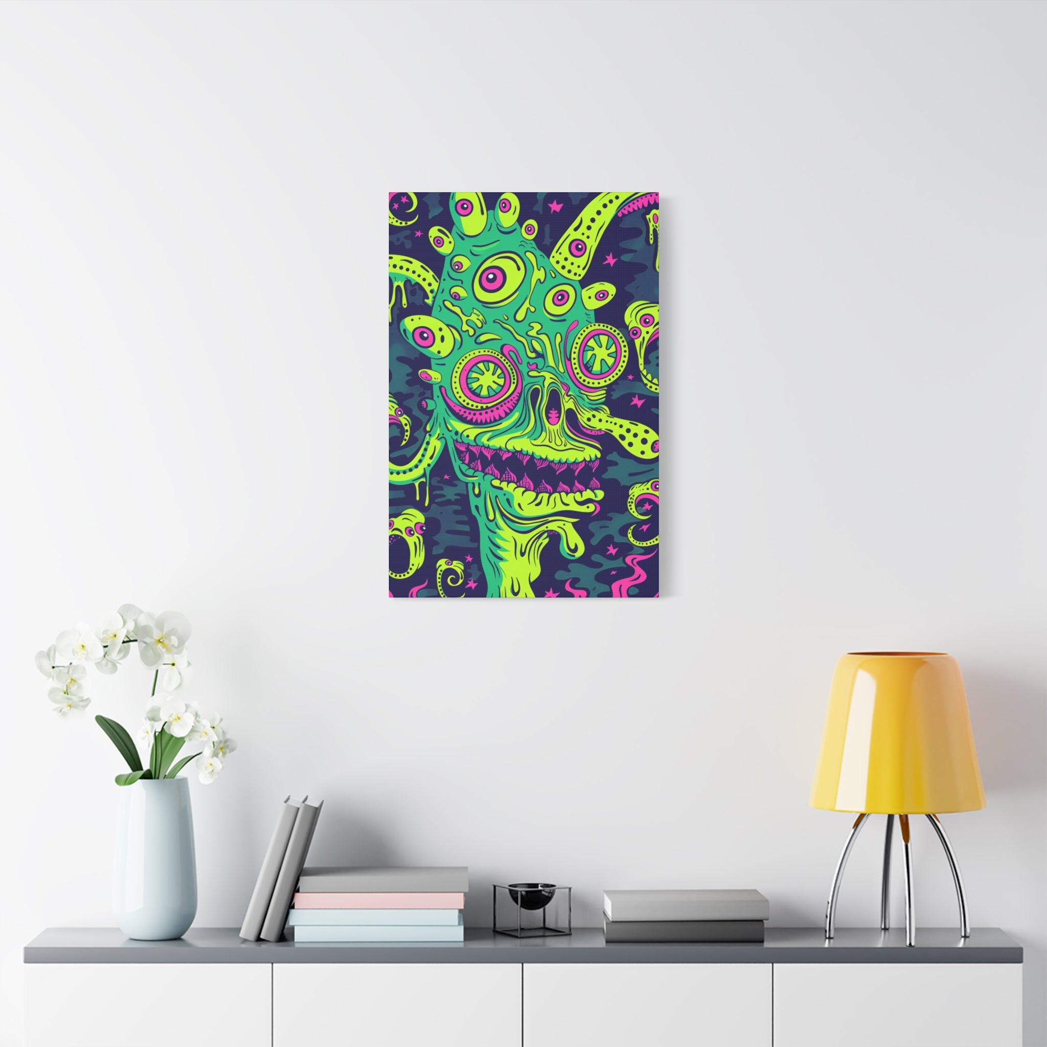 Alien & Zombie Canvas Print