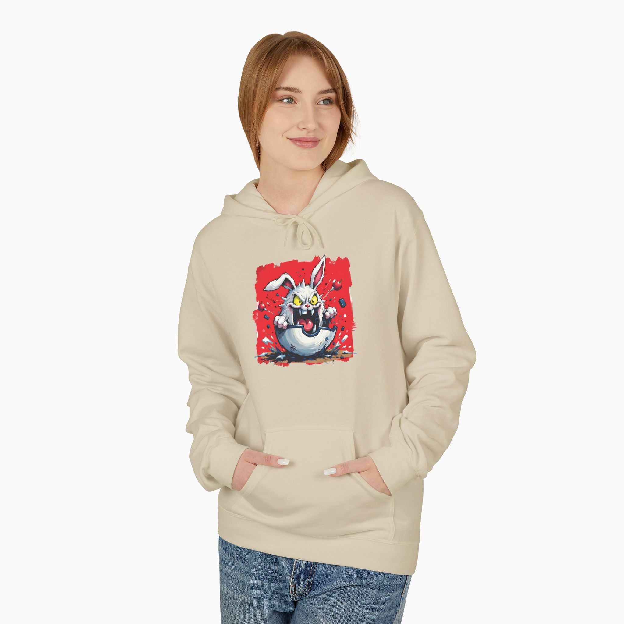 Crazy Rabbit Poké Ball Unisex Hoodie