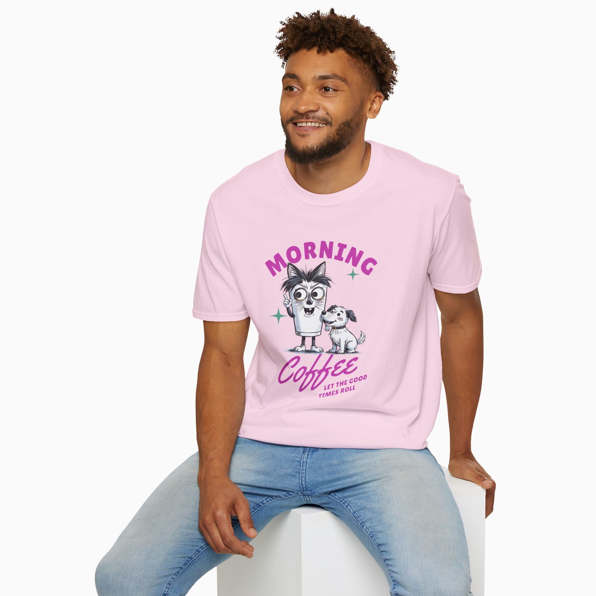 Morning Coffee, Let The Good Times Roll Unisex T-Shirt