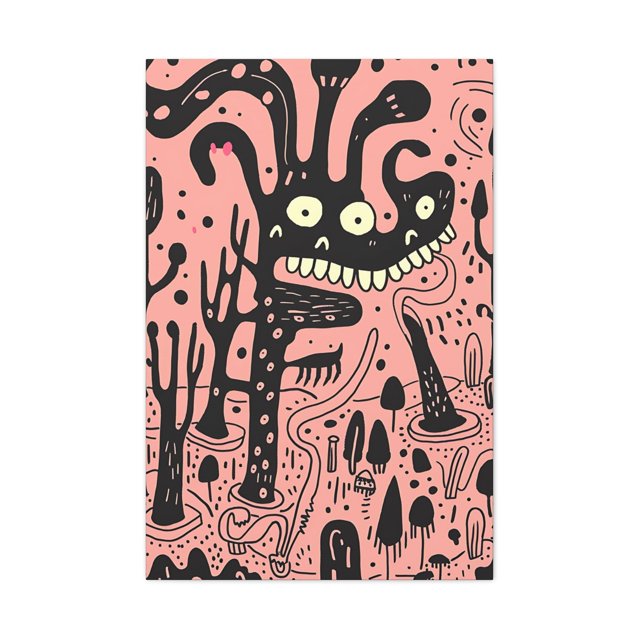 Valentines Monster Canvas Print