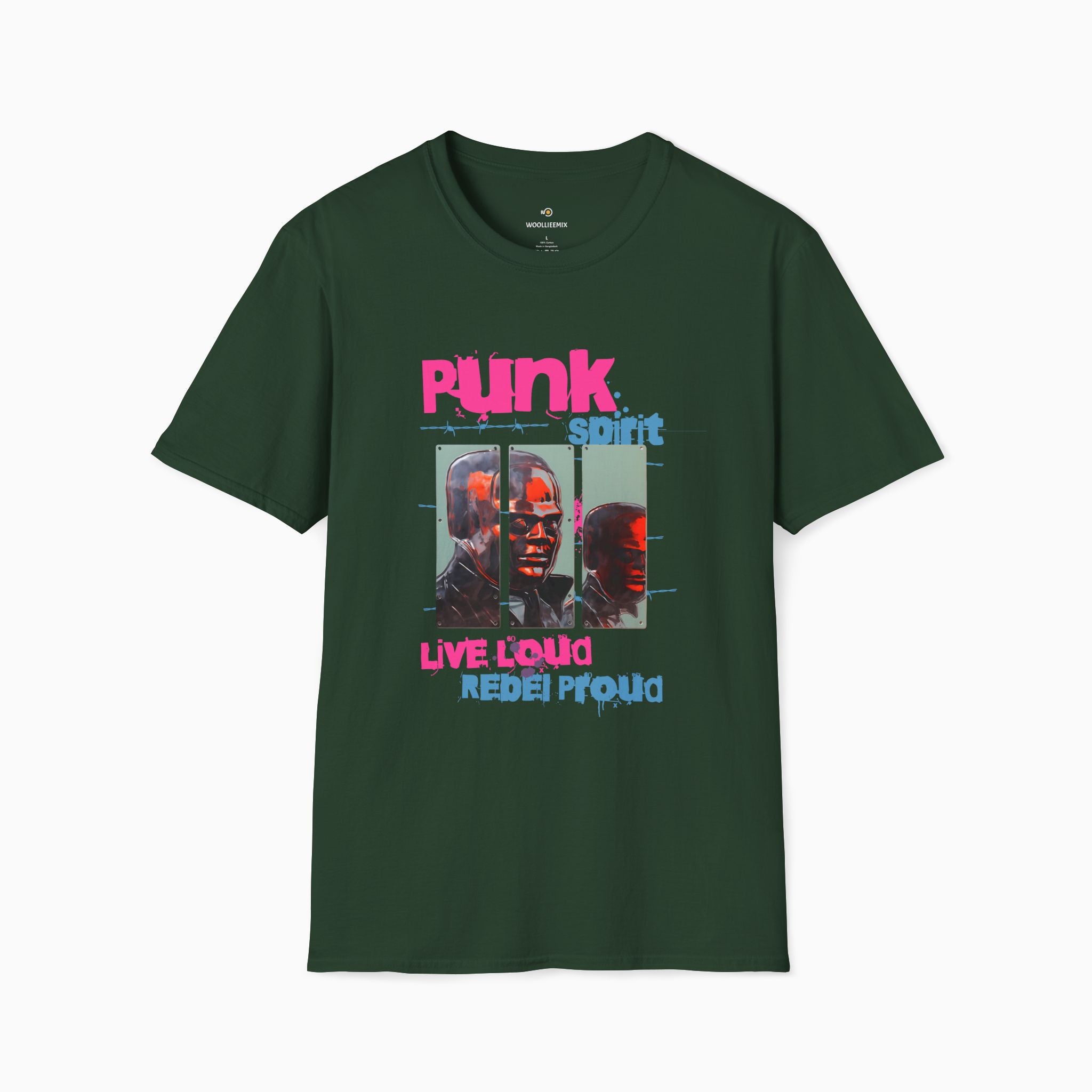 Punk Spirit, Live Loud, Rebel Proud Unisex T-Shirt