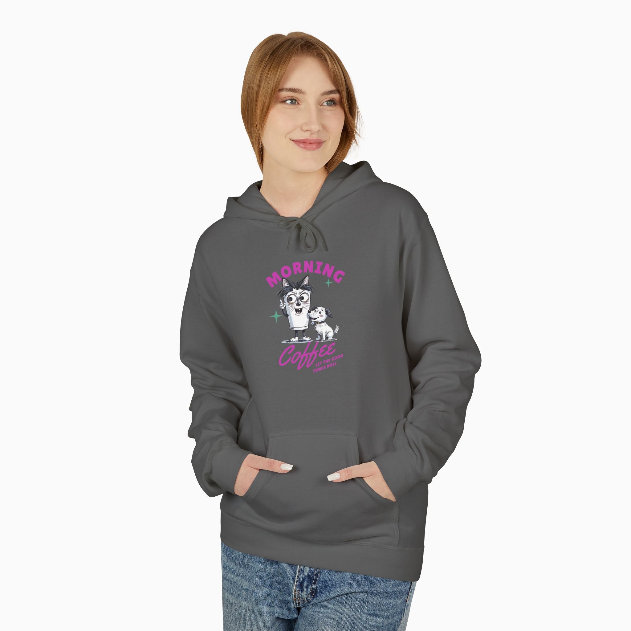 Morning Coffee, Let The Good Times Roll Unisex Hoodie