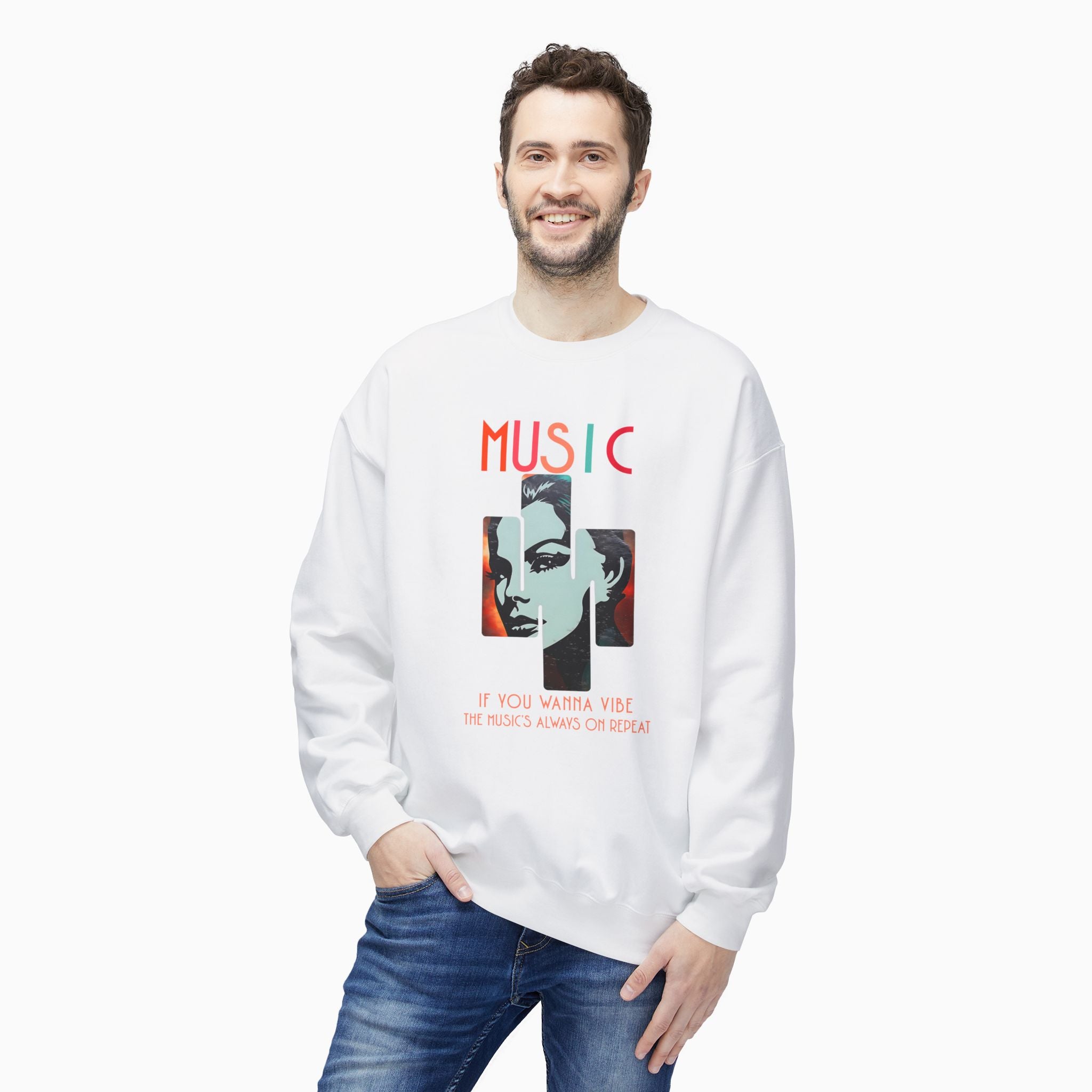 If You Wanna Vibe, The Music's Always On Repeat Unisex Sweatshirt