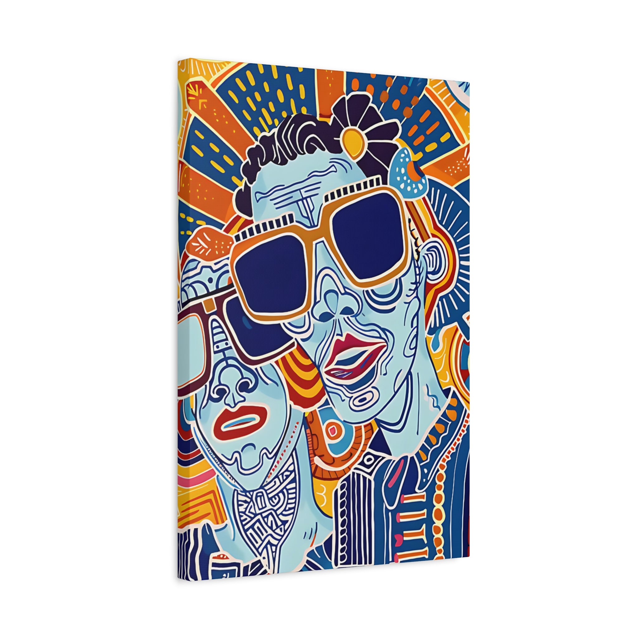 Dynamic Duo Vibes Canvas Print