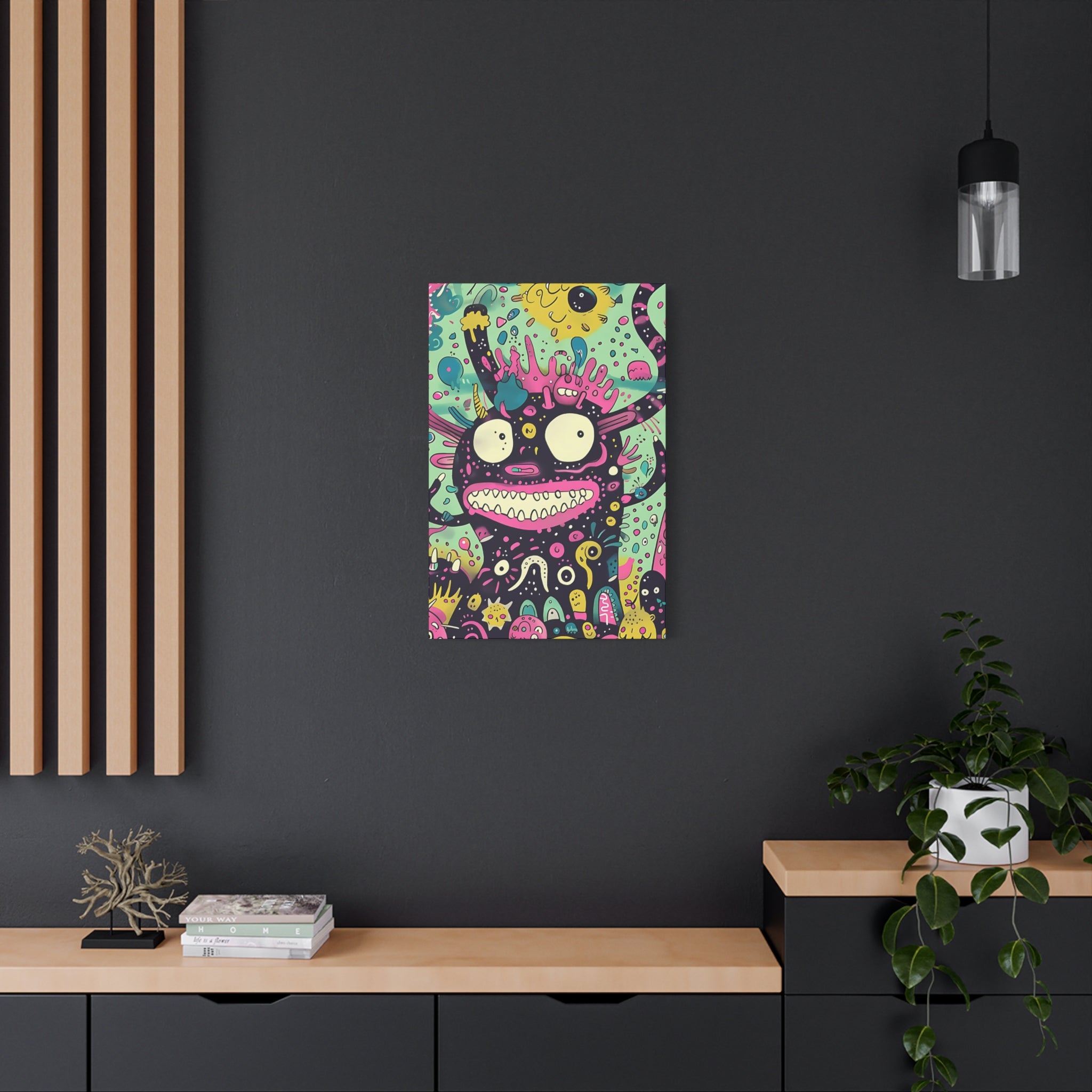 Chinese New Year Monster Canvas Print