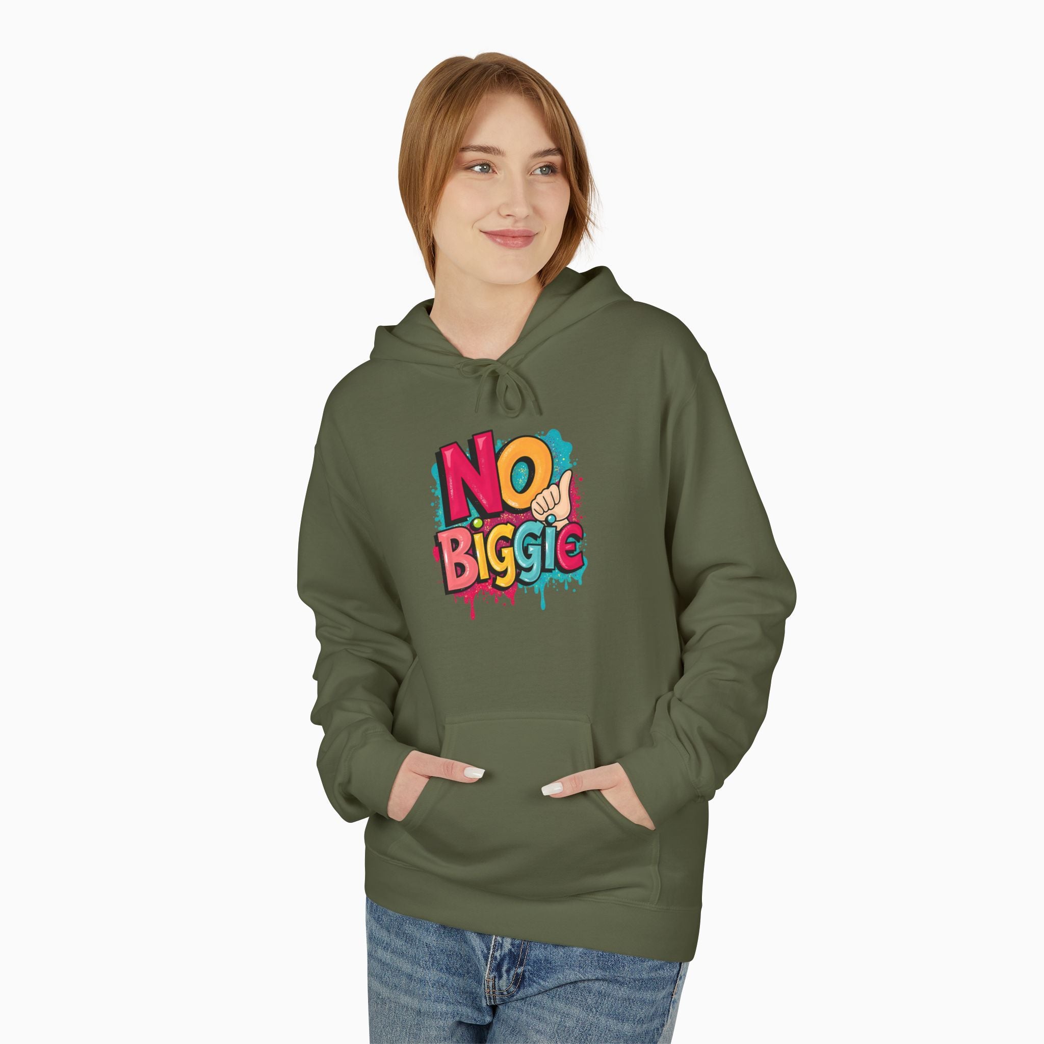 Thumbs Up & No Biggie Unisex Hoodie