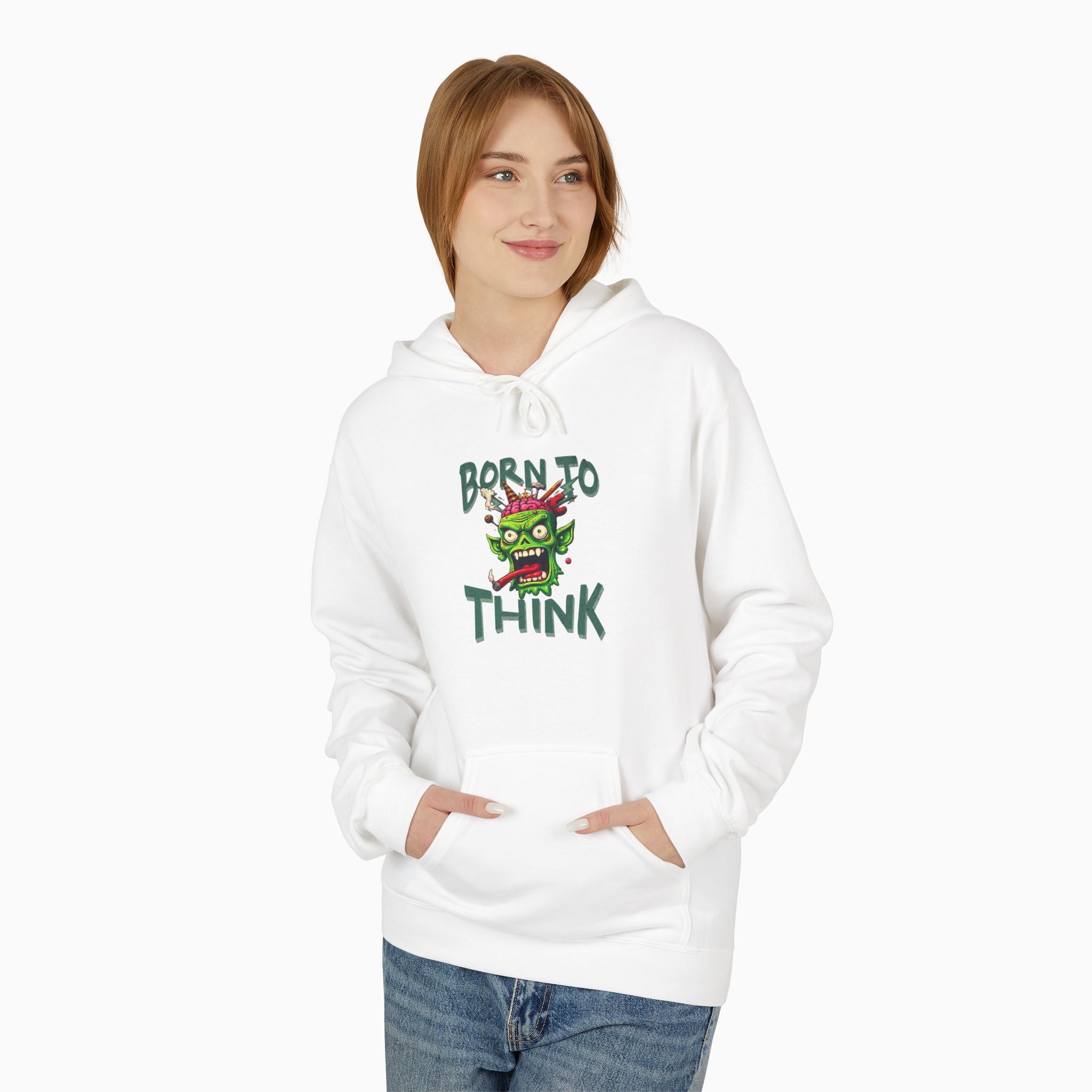 Born to Think Skull Unisex Hoodie