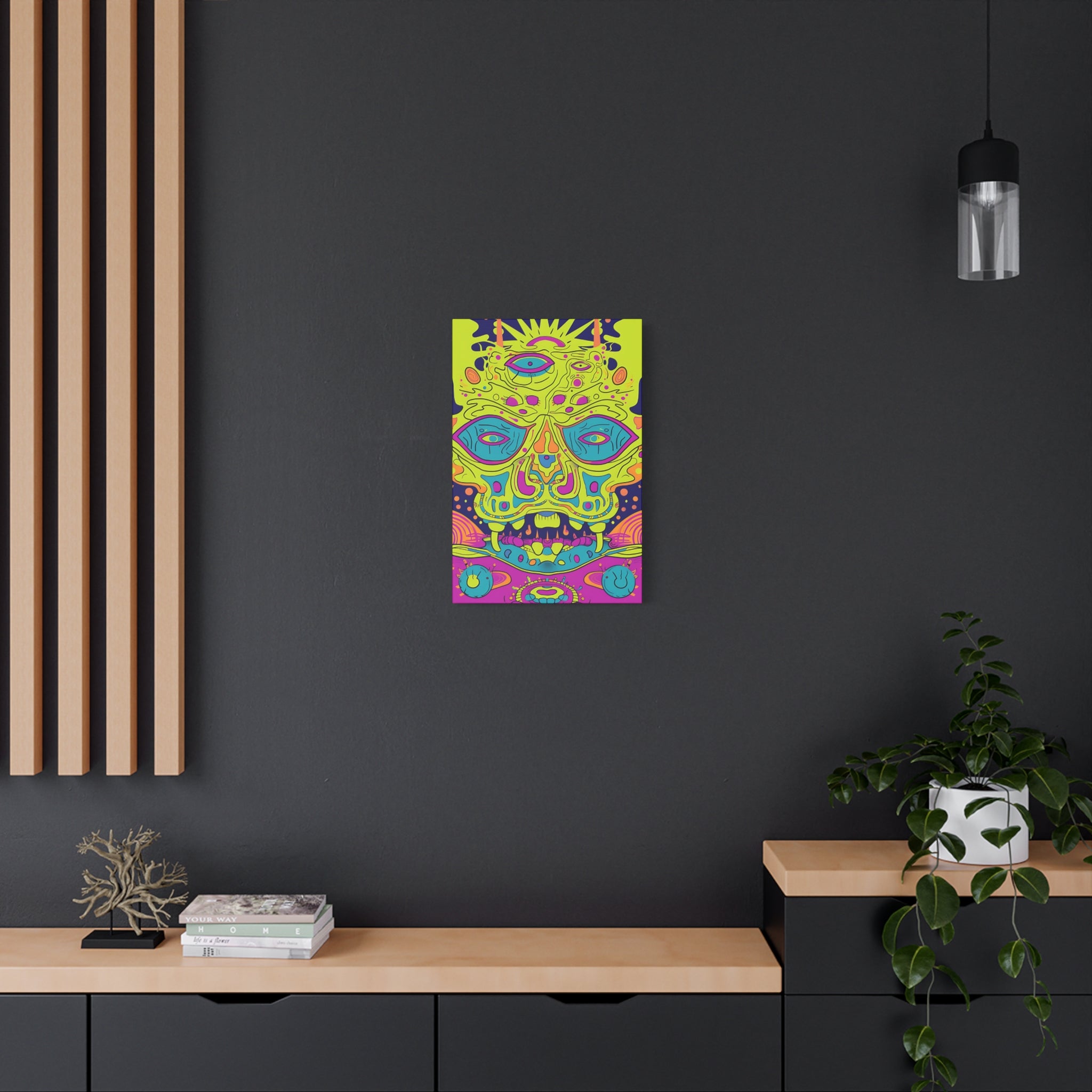 Alien & Samurai Canvas Print