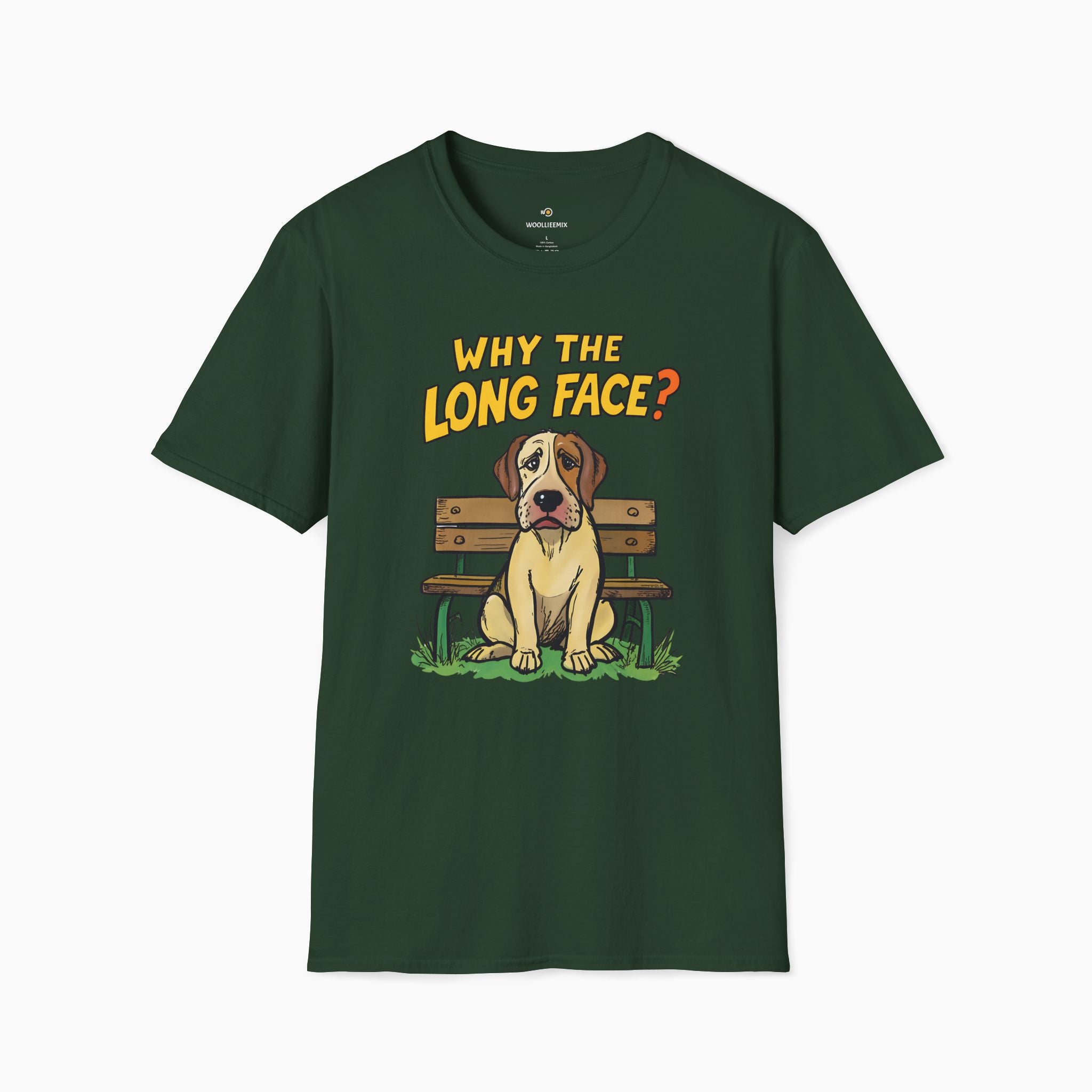 Funny Dog Why the Long Face Unisex T-Shirt