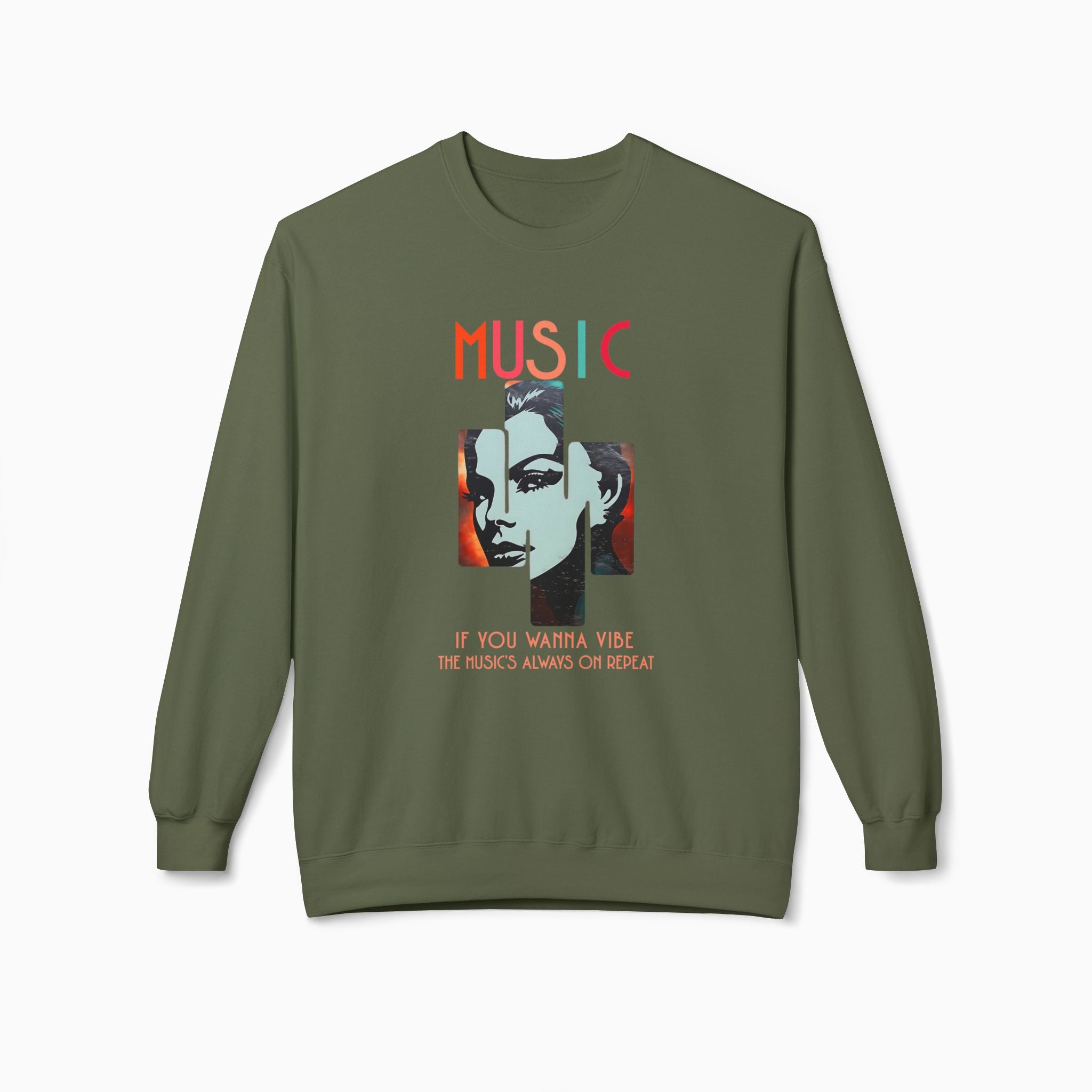 If You Wanna Vibe, The Music's Always On Repeat Unisex Sweatshirt