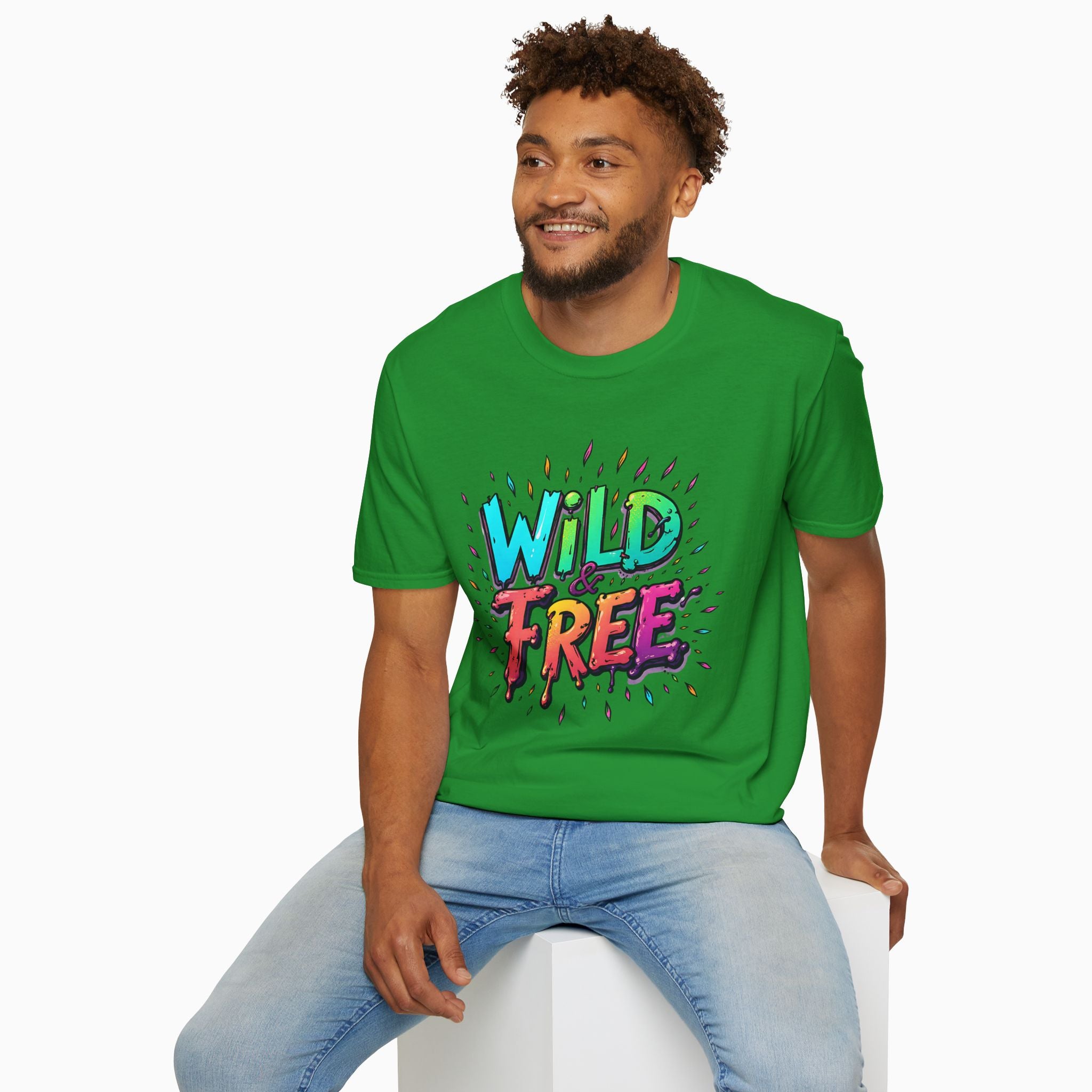 Neon Color Wild Free Unisex T-Shirt