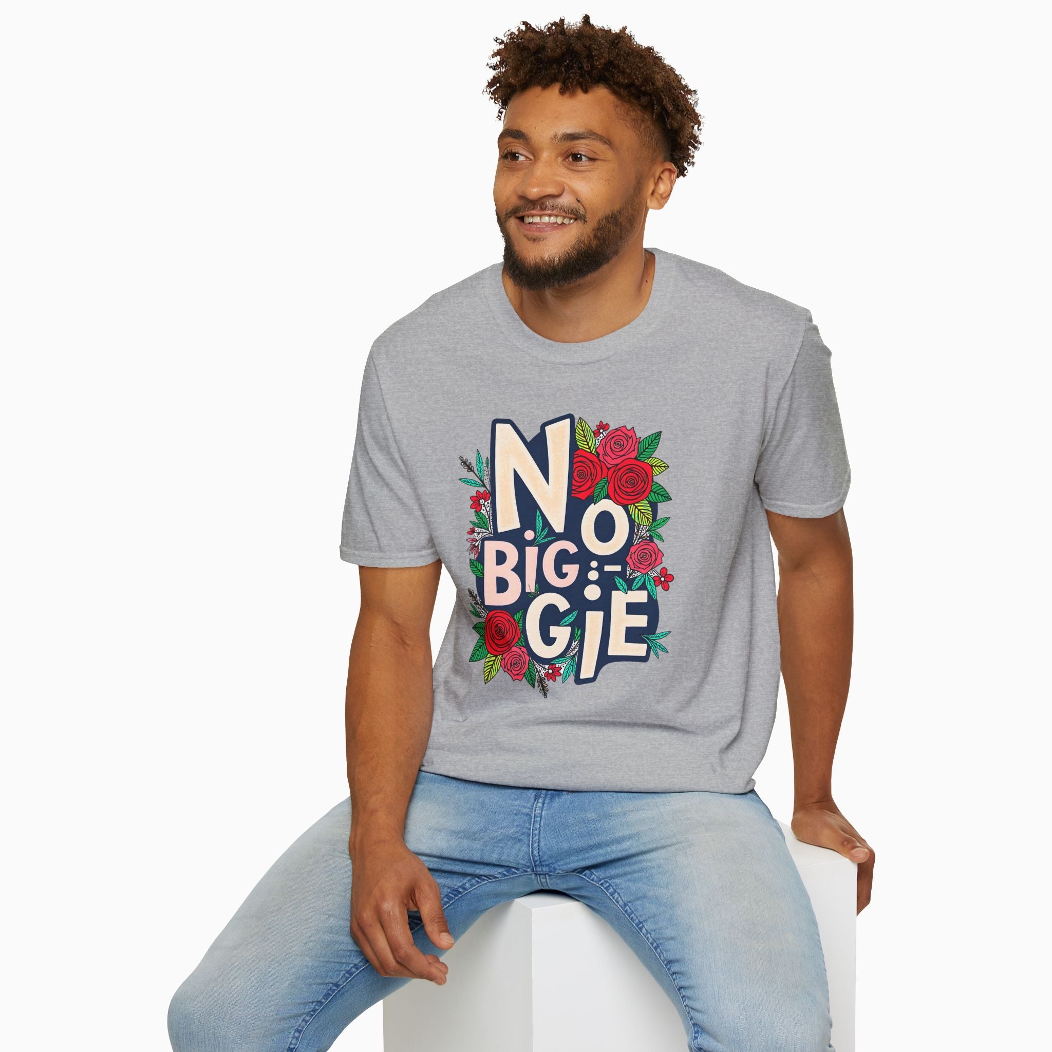 No Biggie With Floral Art  Unisex T-Shirt