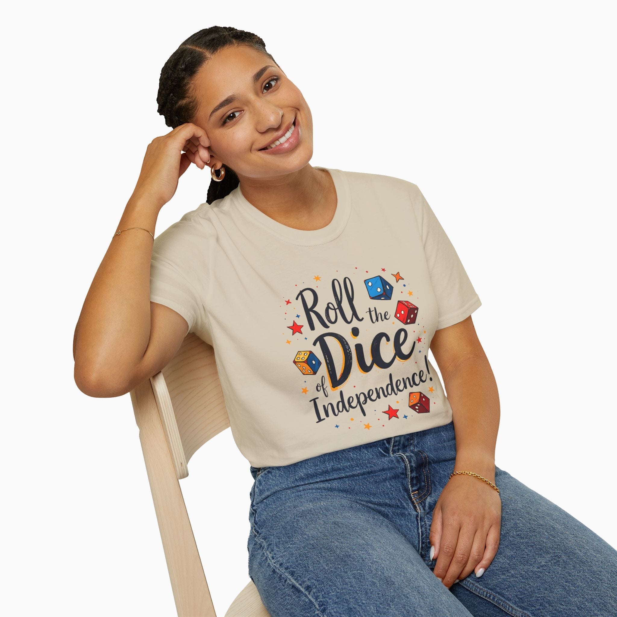 Roll The Dice Of Independence Unisex T-Shirt