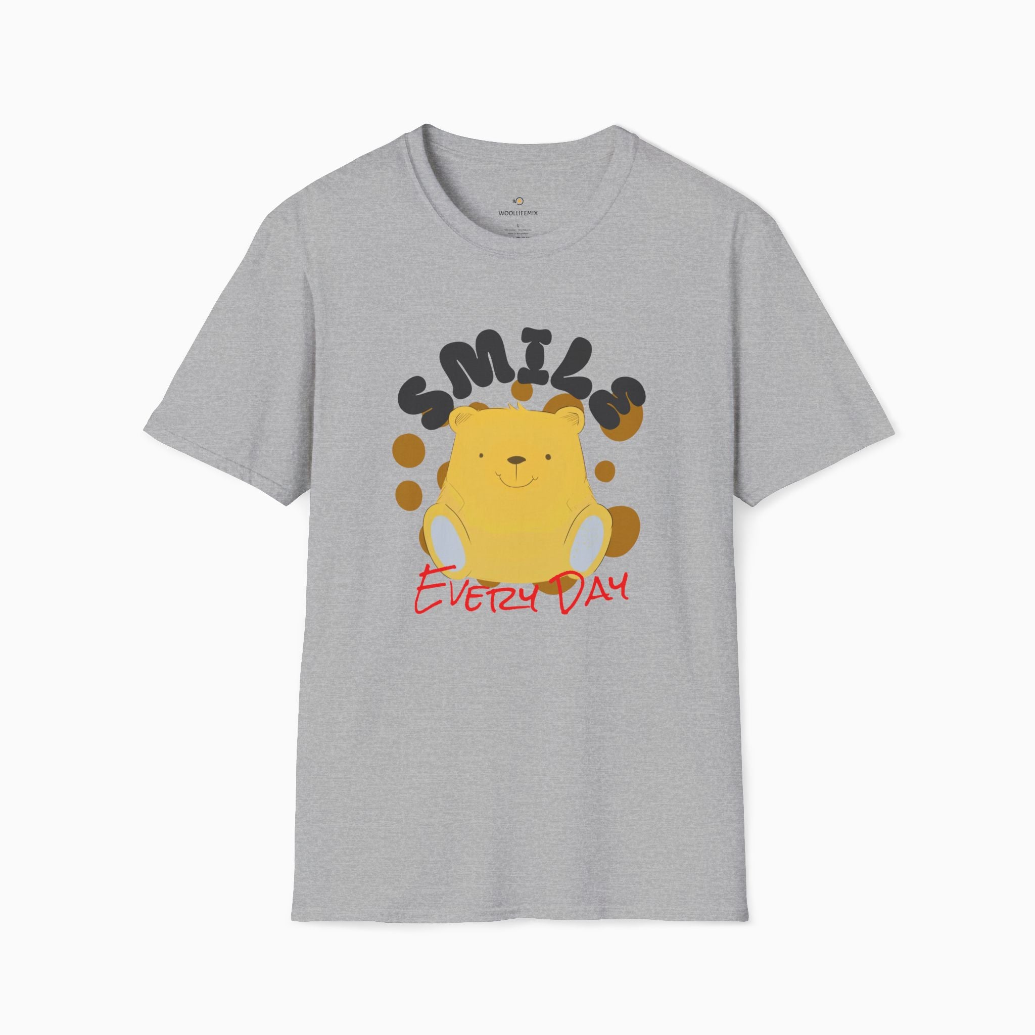 Smile Everyday Slogan With Teddy Bear Unisex T-Shirt