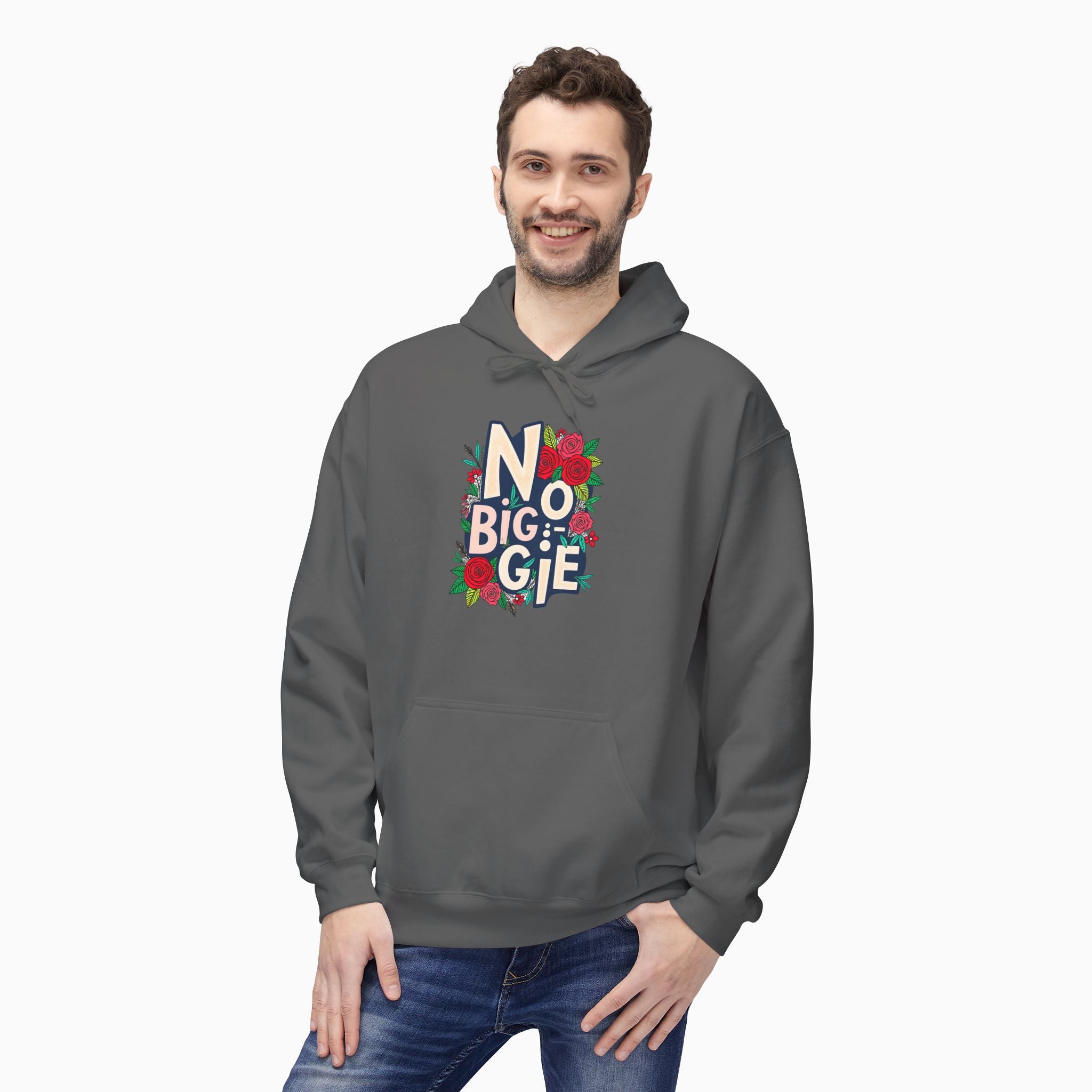 No Biggie With Floral Art Unisex Hoodie