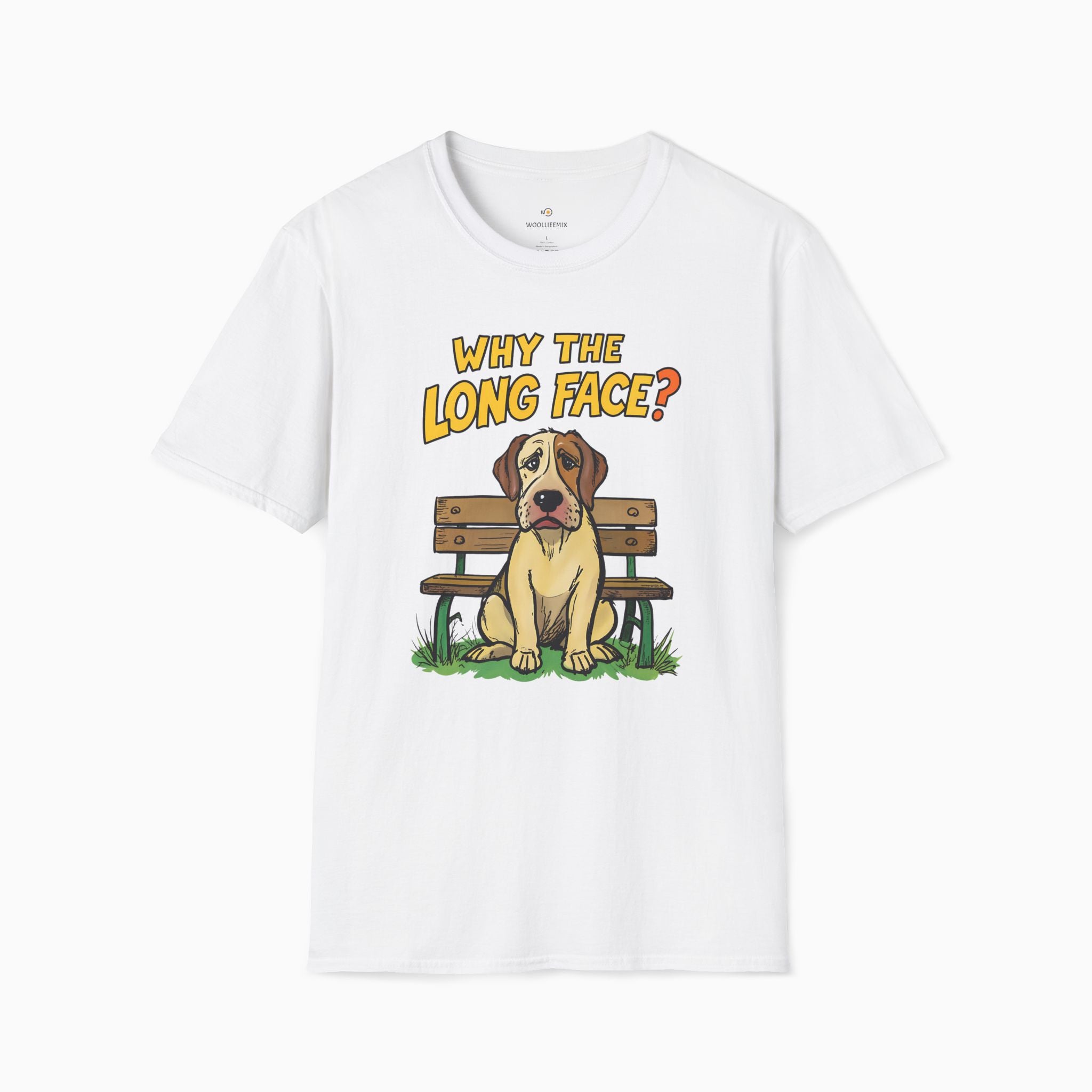 Funny Dog Why the Long Face Unisex T-Shirt