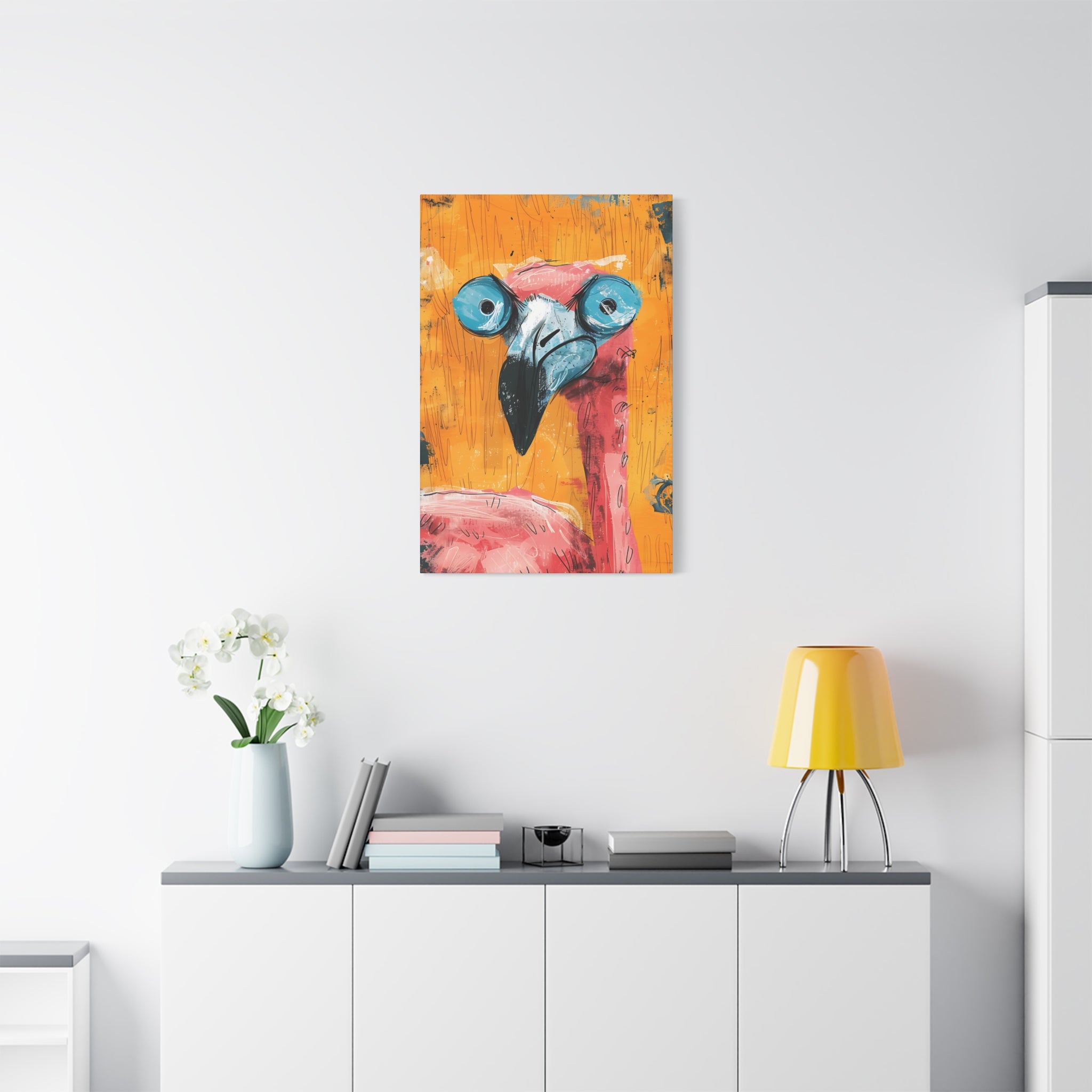 Pink Flamingo Canvas Print