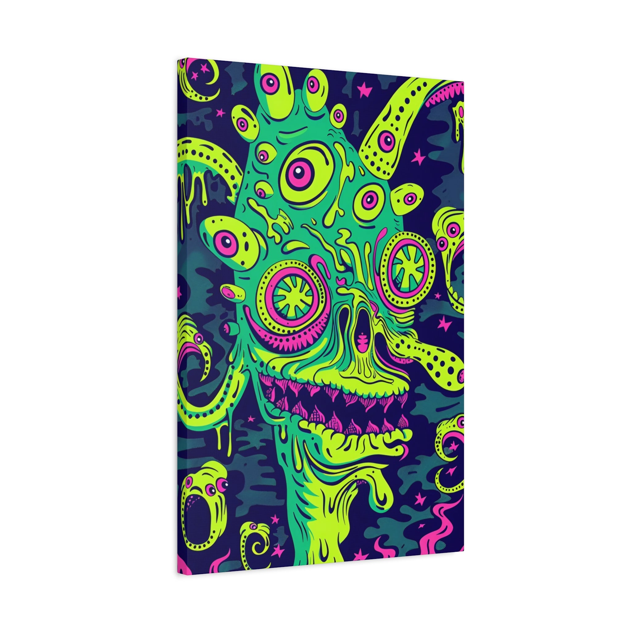 Alien & Zombie Canvas Print