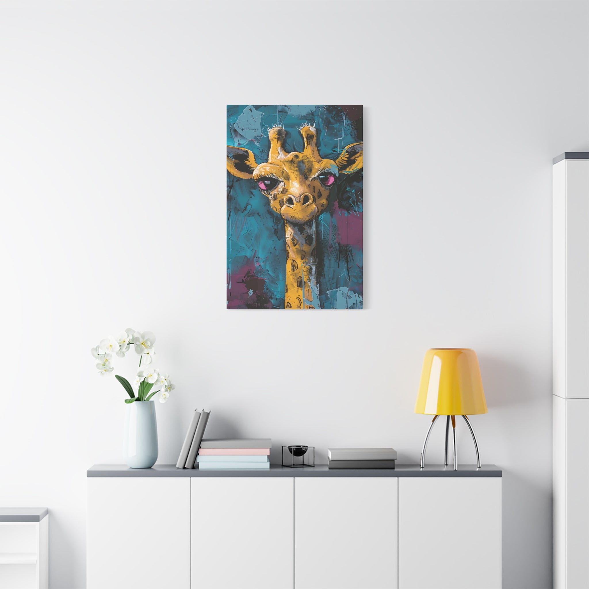 Yellow Giraffe Canvas Print