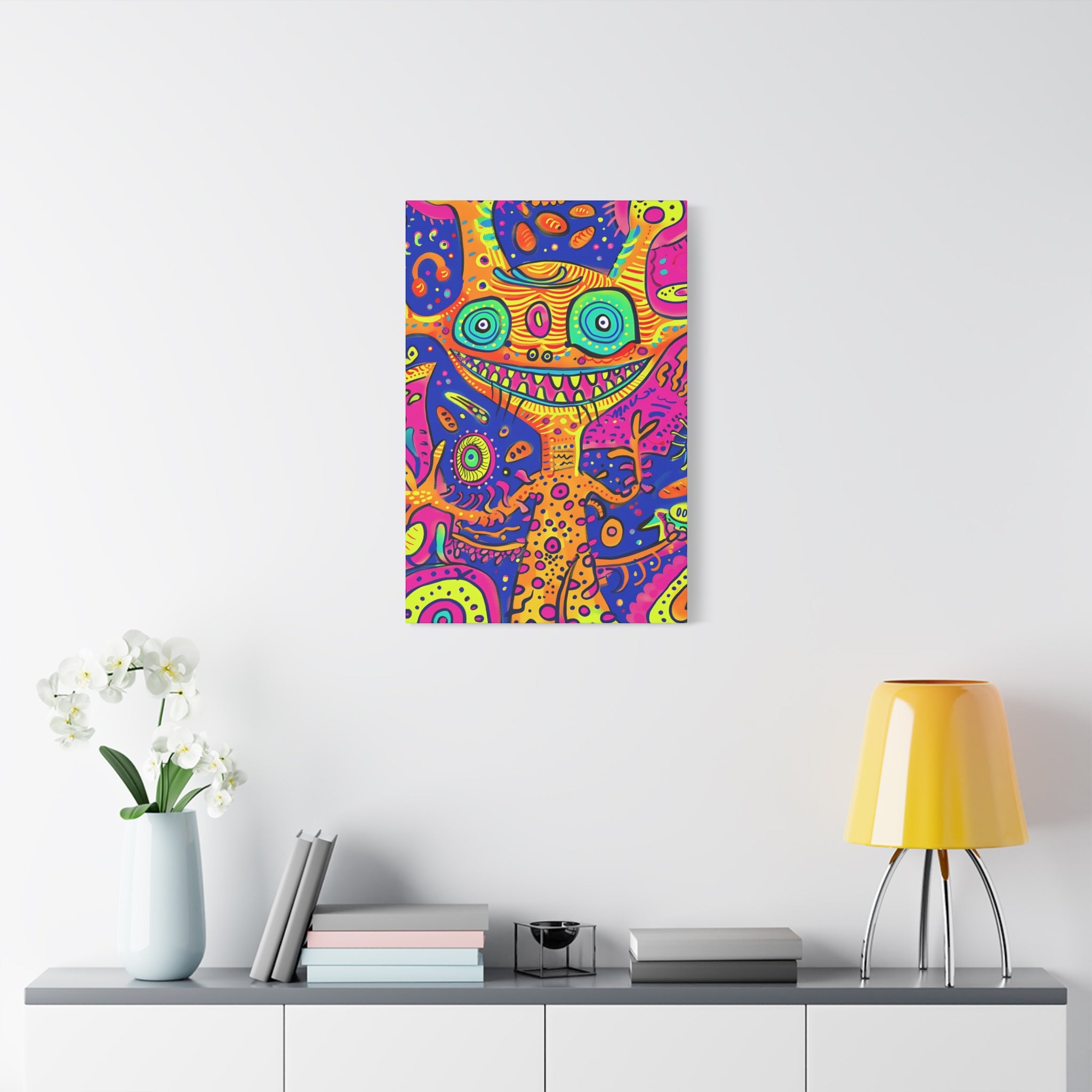 Alien & Snail Canvas Print