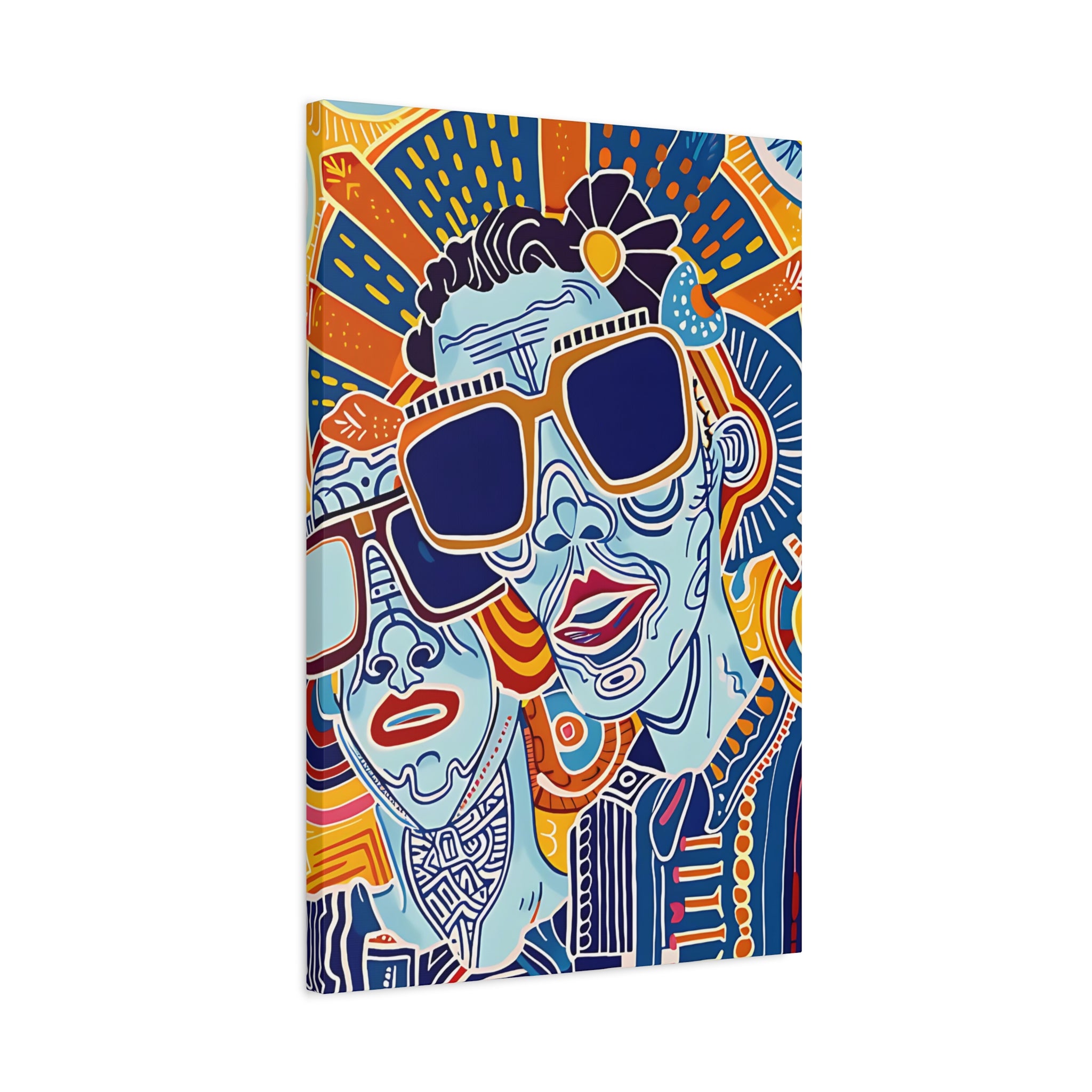 Dynamic Duo Vibes Canvas Print