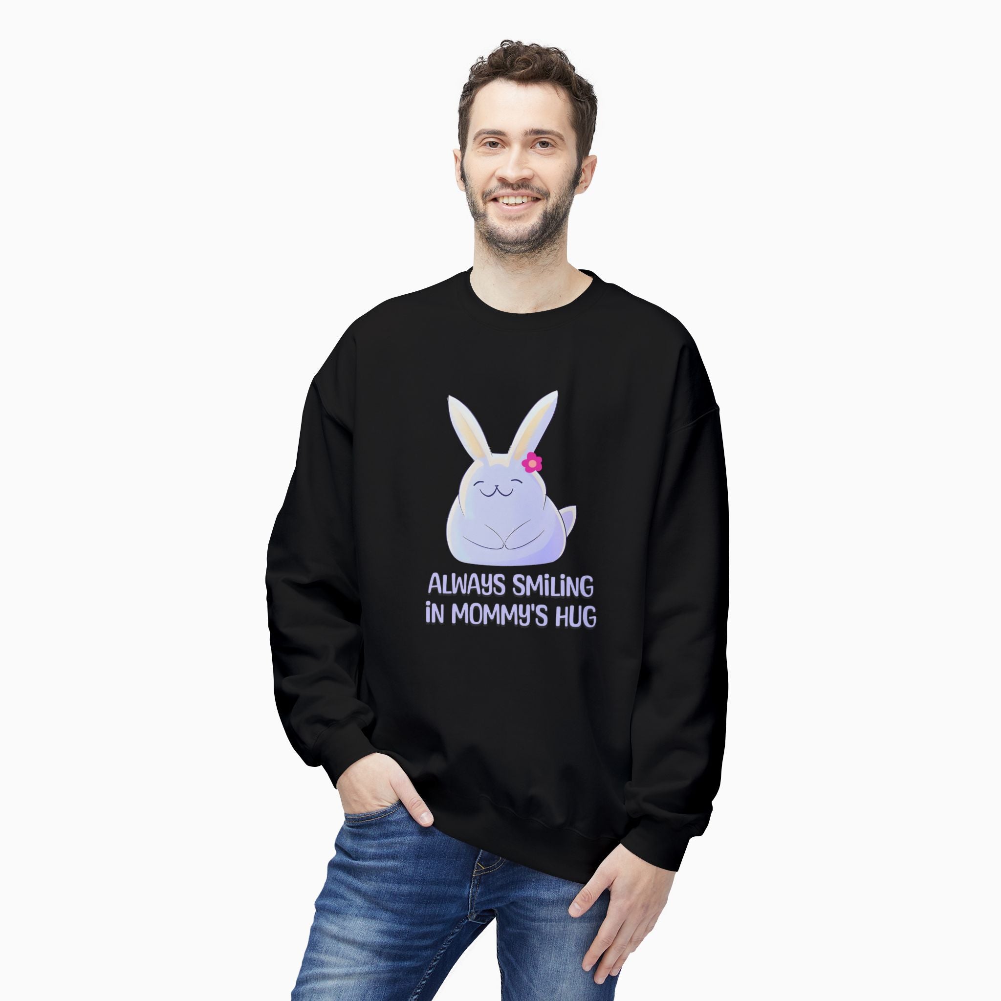 Always Smiling In Mommy's Hug Unisex Sweatshirt