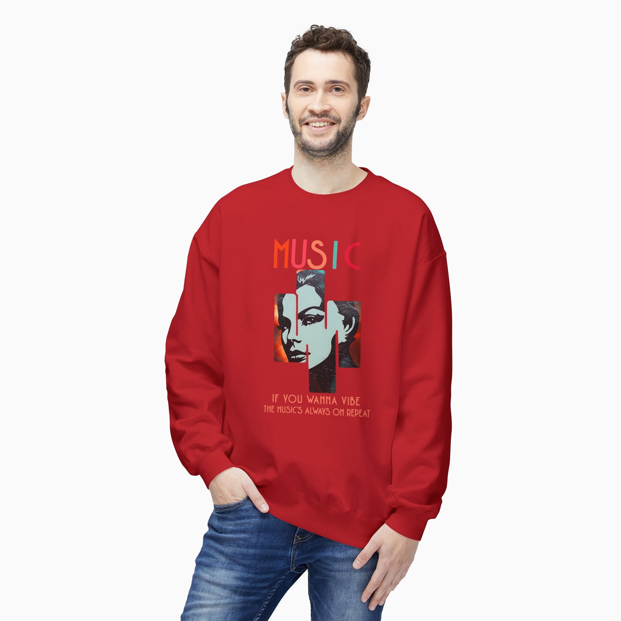 If You Wanna Vibe, The Music's Always On Repeat Unisex Sweatshirt