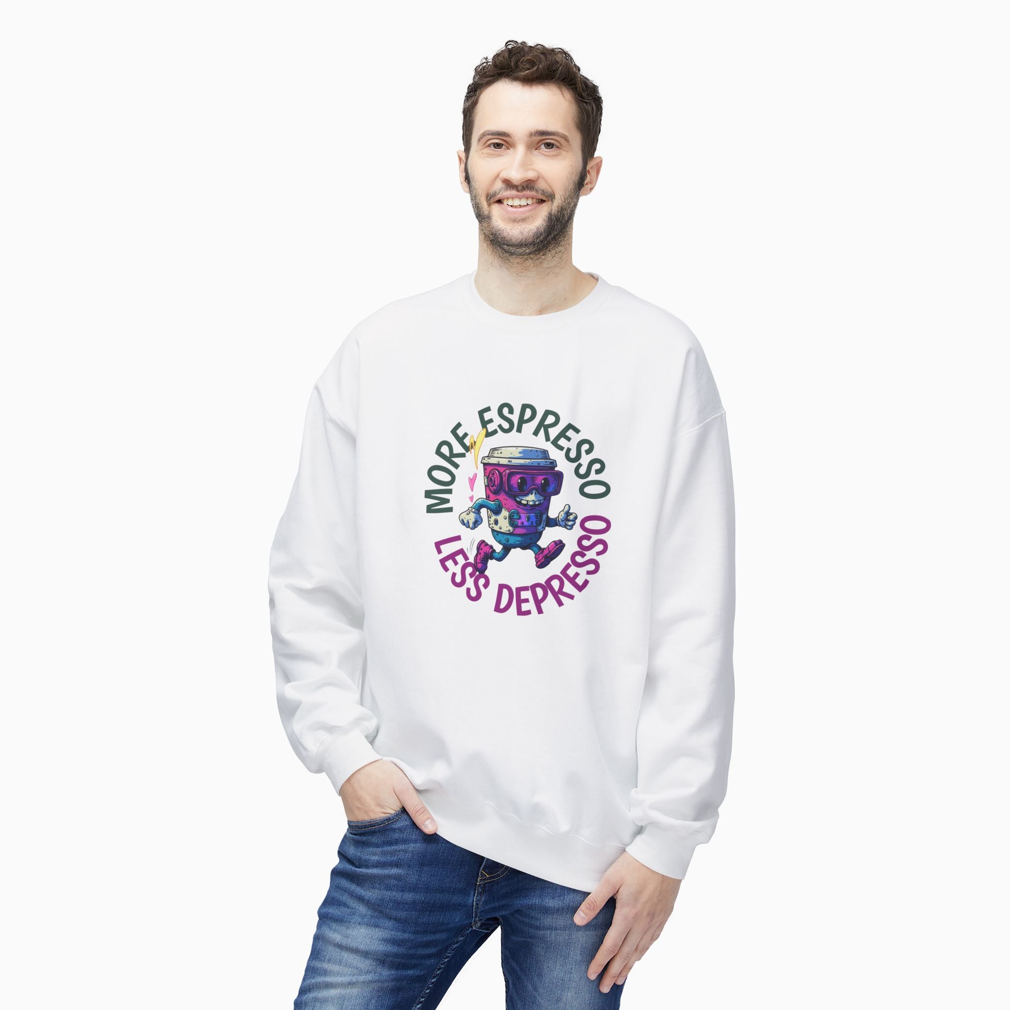 More Espresso Less Depresso Unisex Sweatshirt