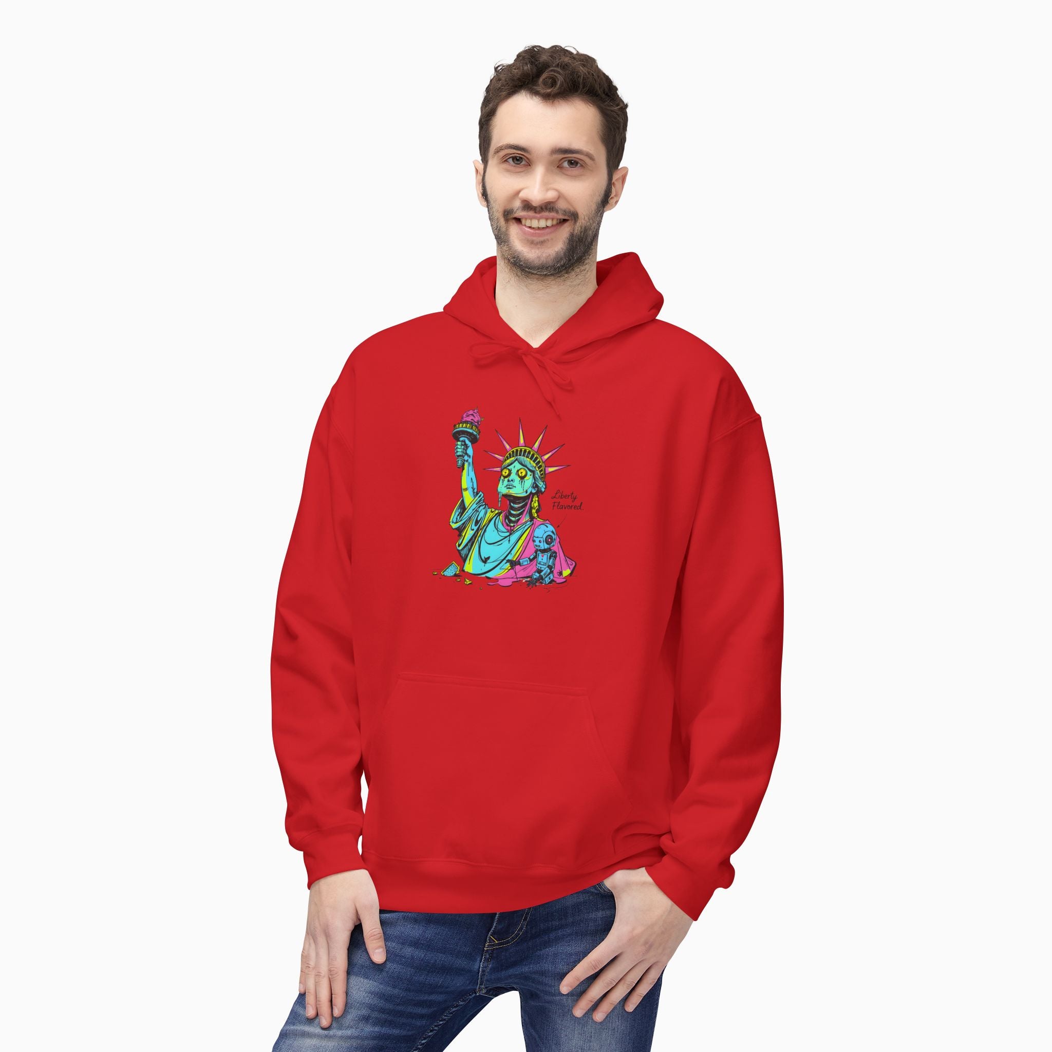 Statute of Liberty Dark Humor Unisex Hoodie