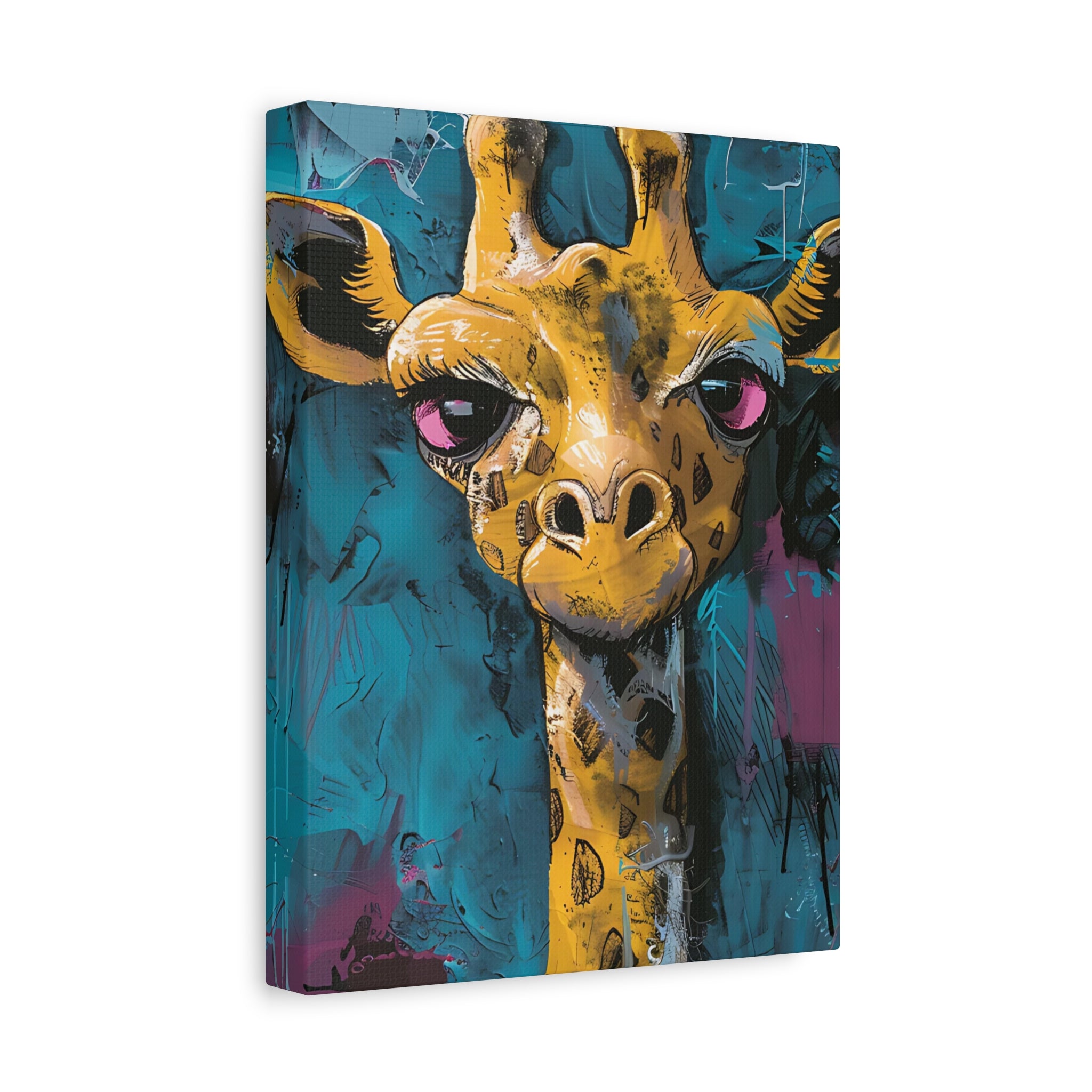 Yellow Giraffe Canvas Print