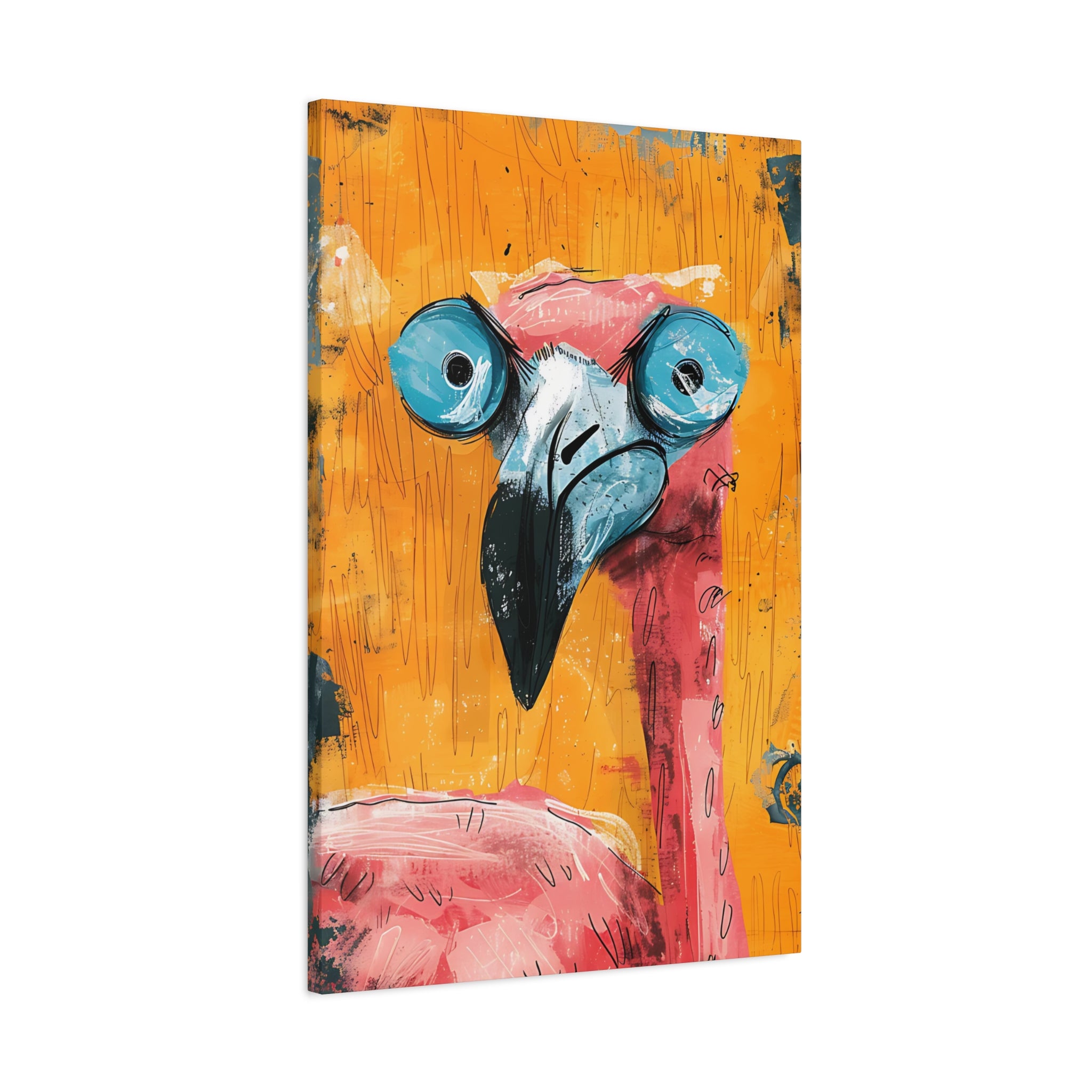 Pink Flamingo Canvas Print