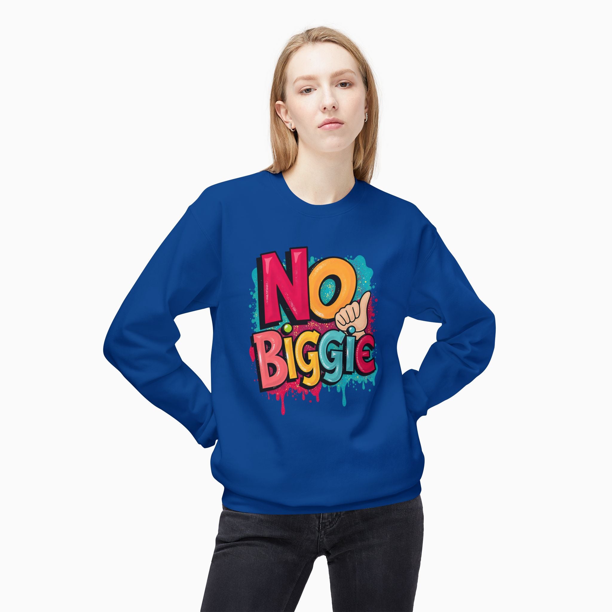 Thumbs Up & No Biggie Unisex Sweatshirt