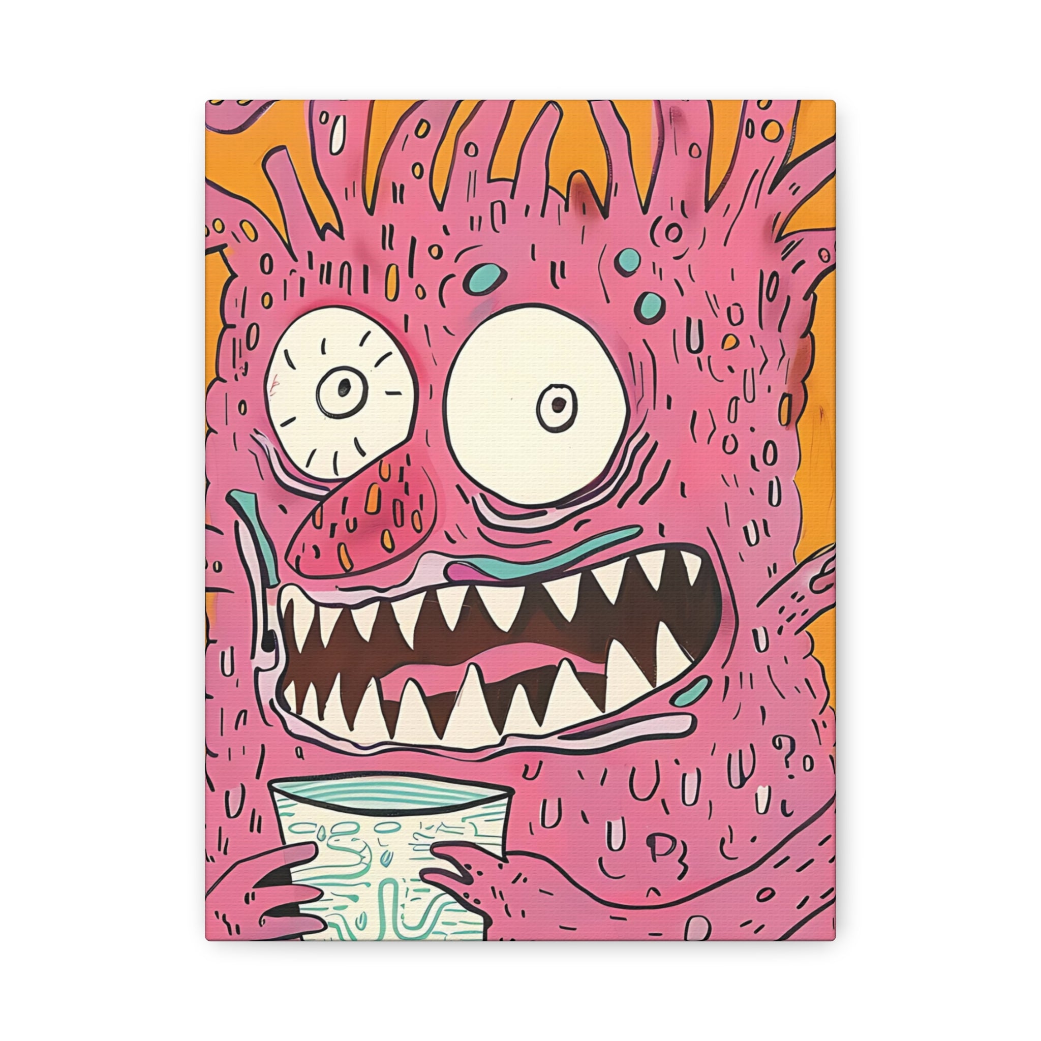 Labor Day Monster Canvas Print