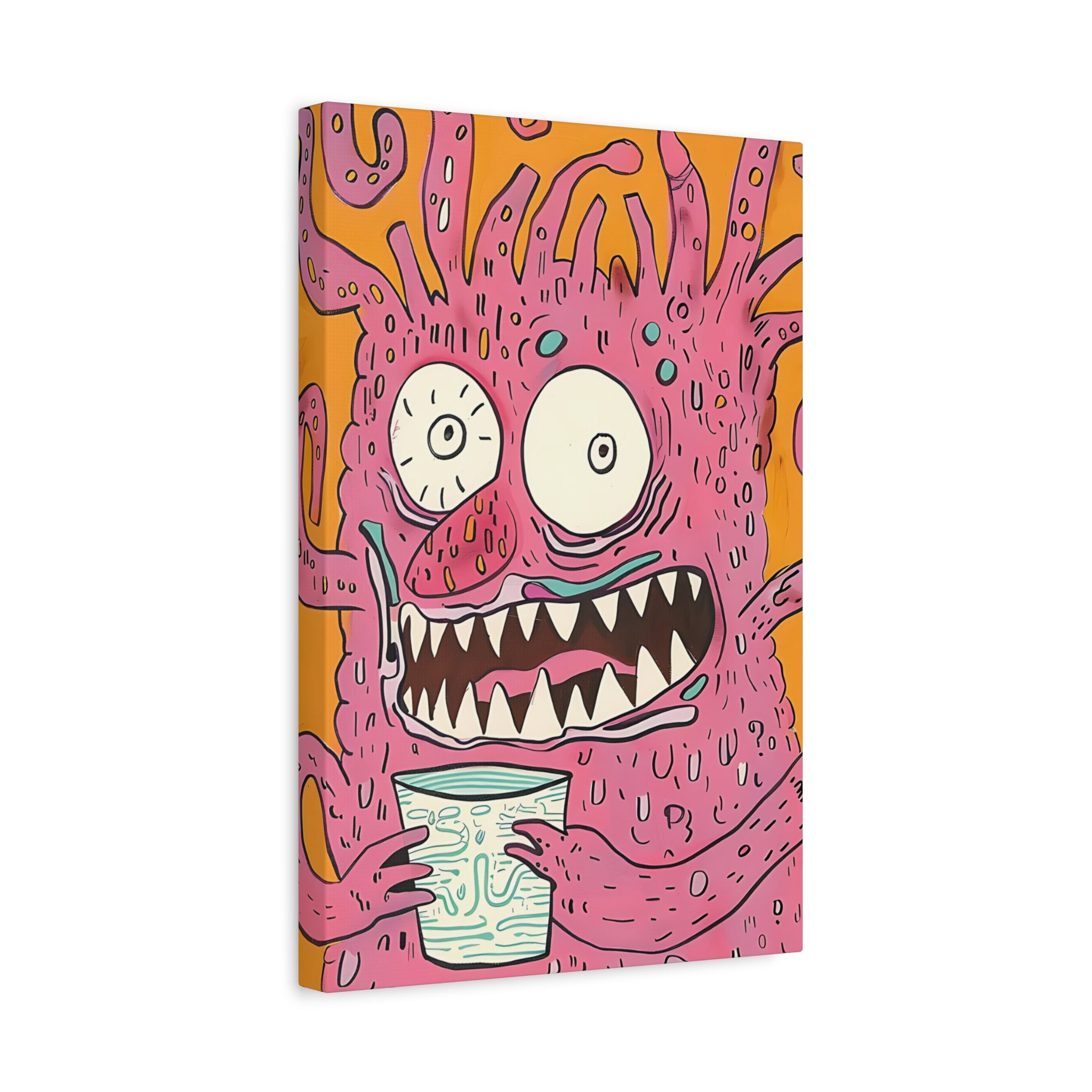 Labor Day Monster Canvas Print