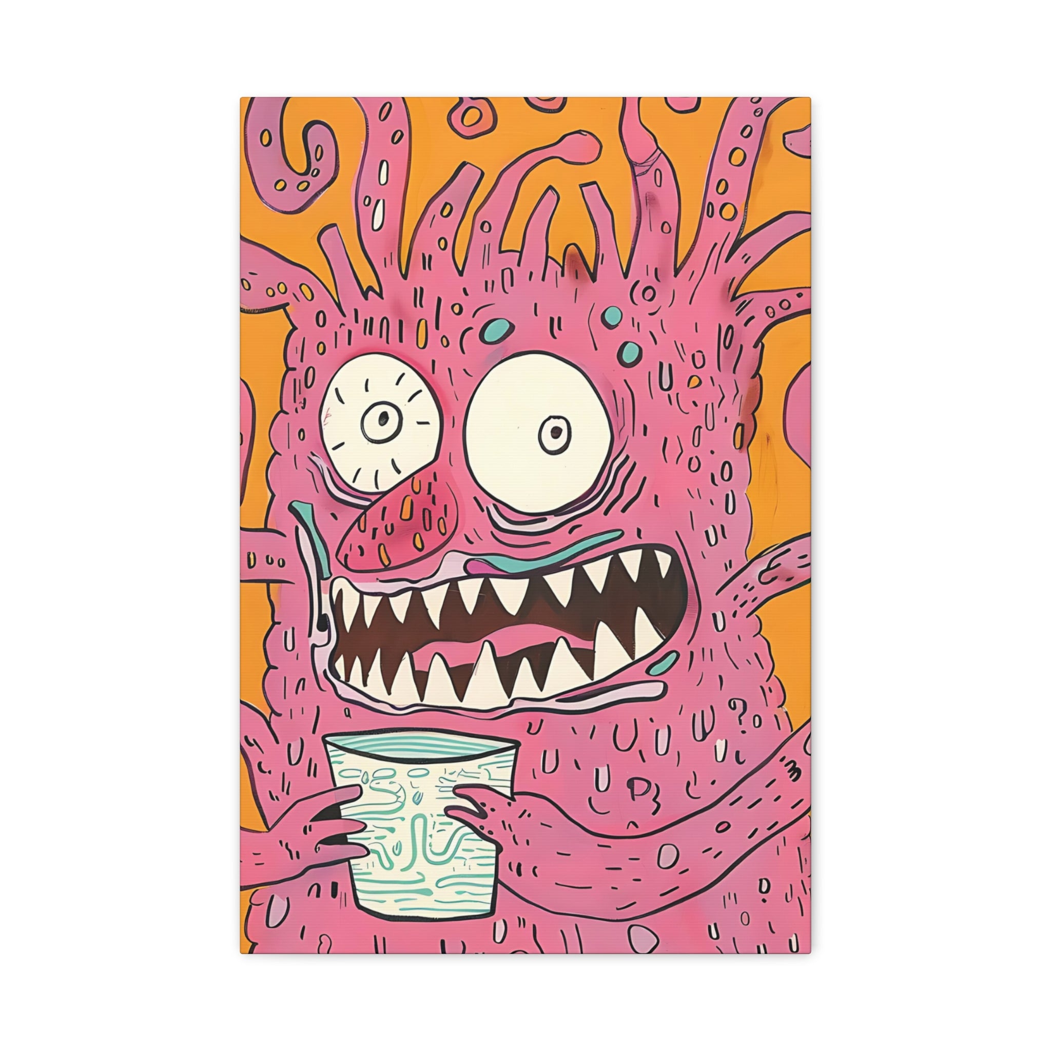 Labor Day Monster Canvas Print