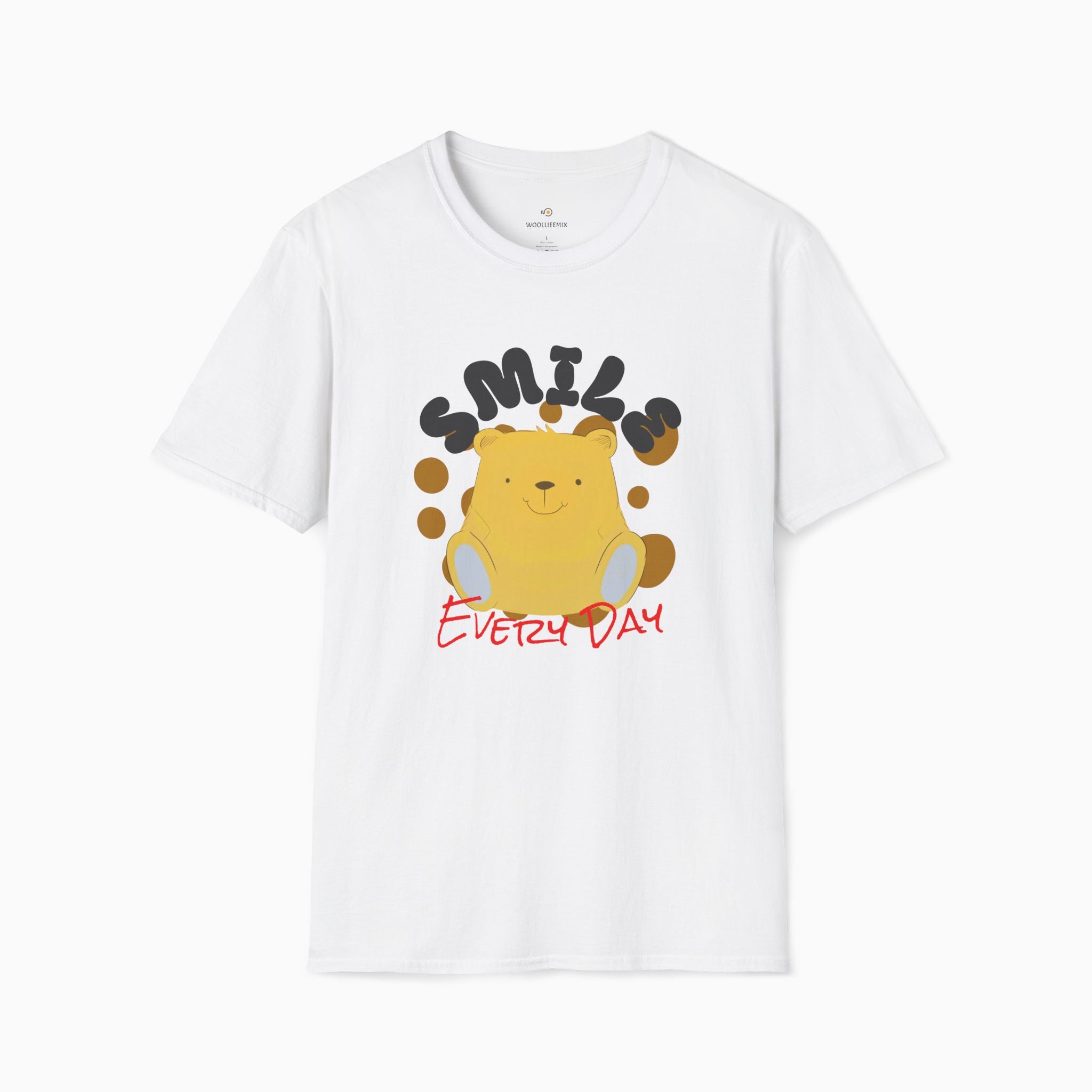 Smile Everyday Slogan With Teddy Bear Unisex T-Shirt