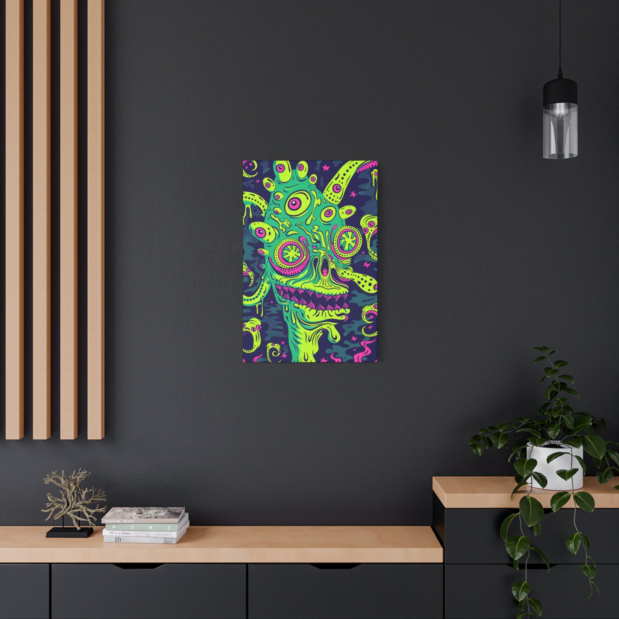 Alien & Zombie Canvas Print