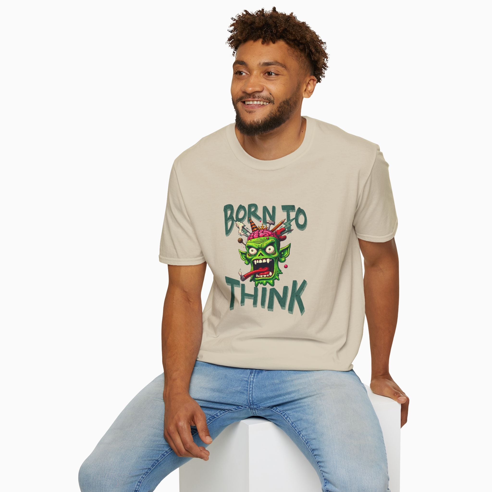 Born to Think Skull Unisex T-Shirt