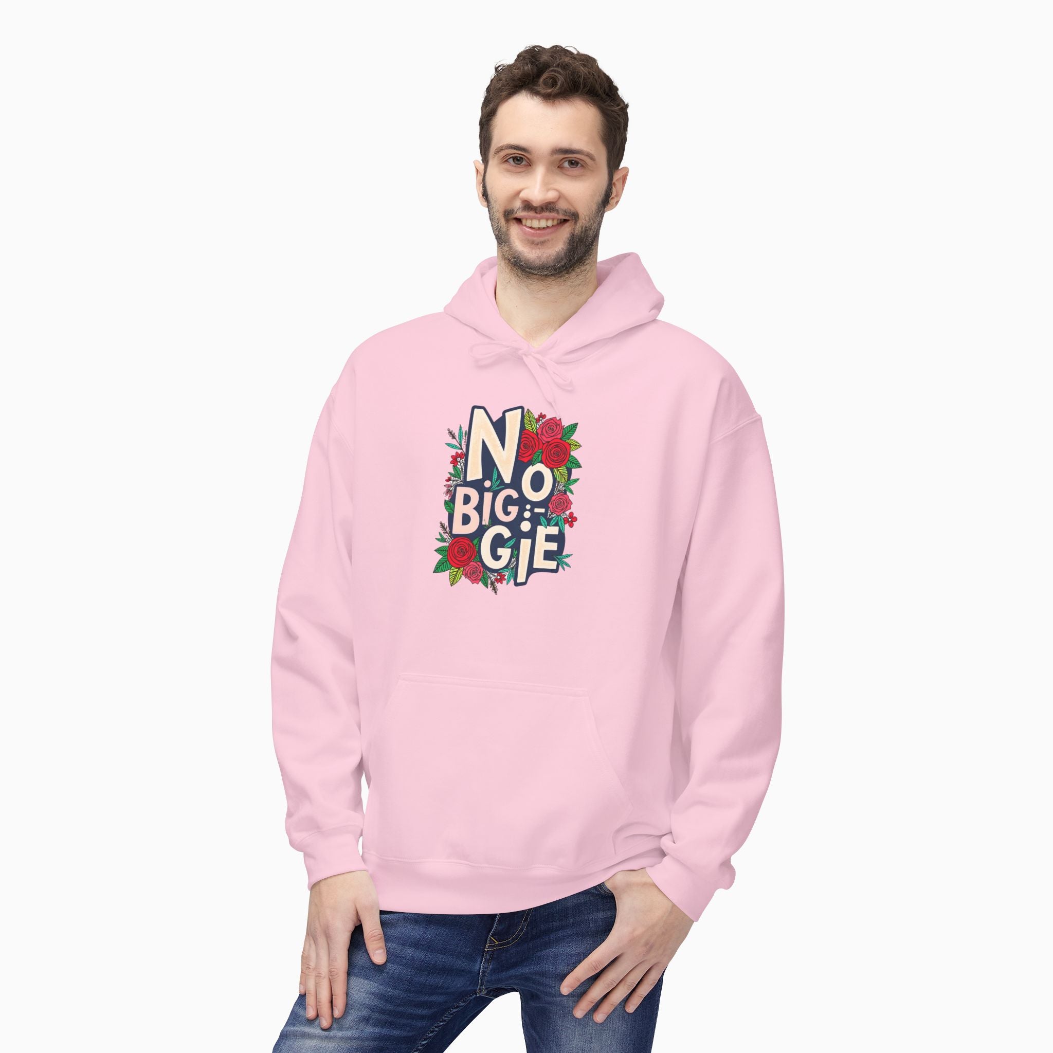 No Biggie With Floral Art Unisex Hoodie