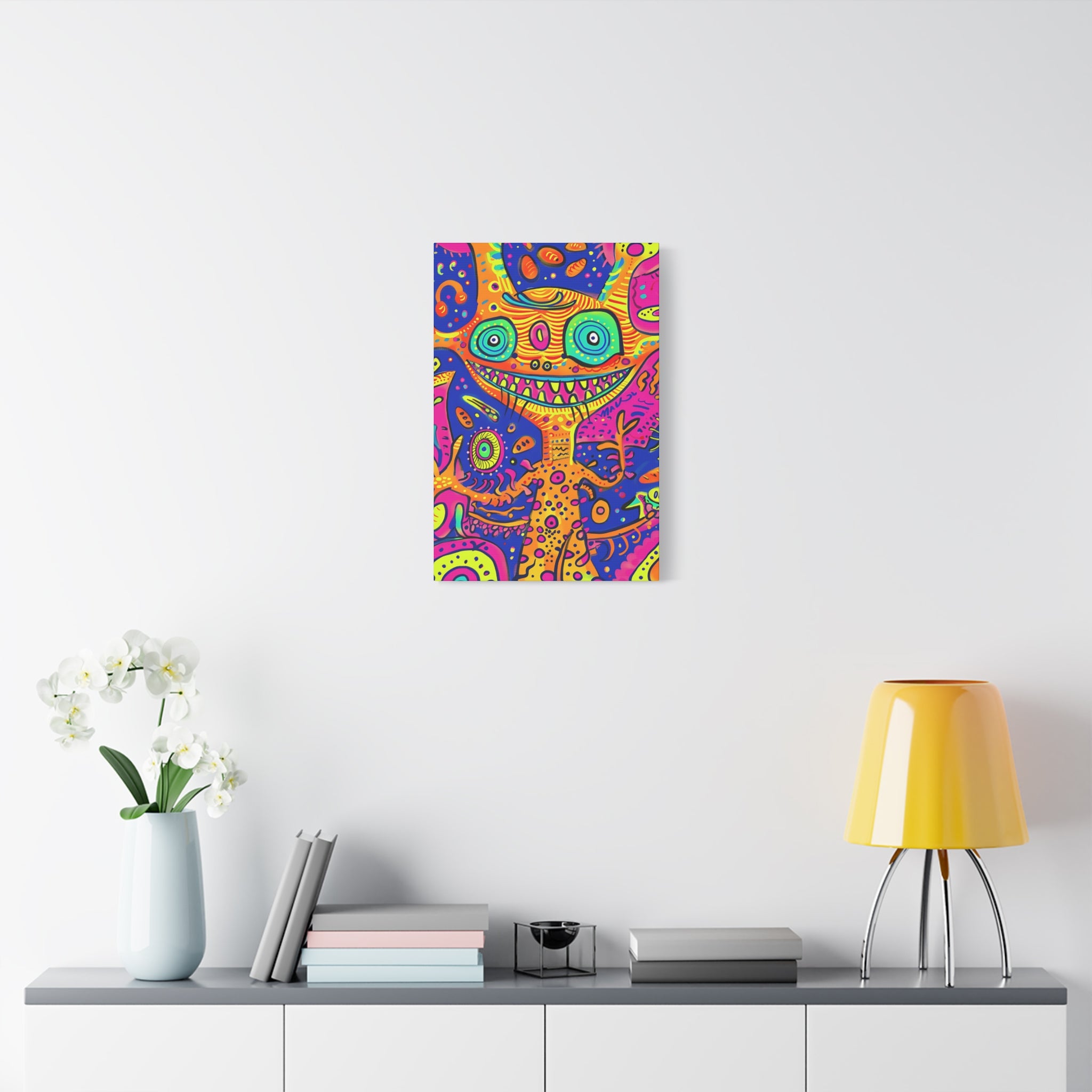 Alien & Snail Canvas Print