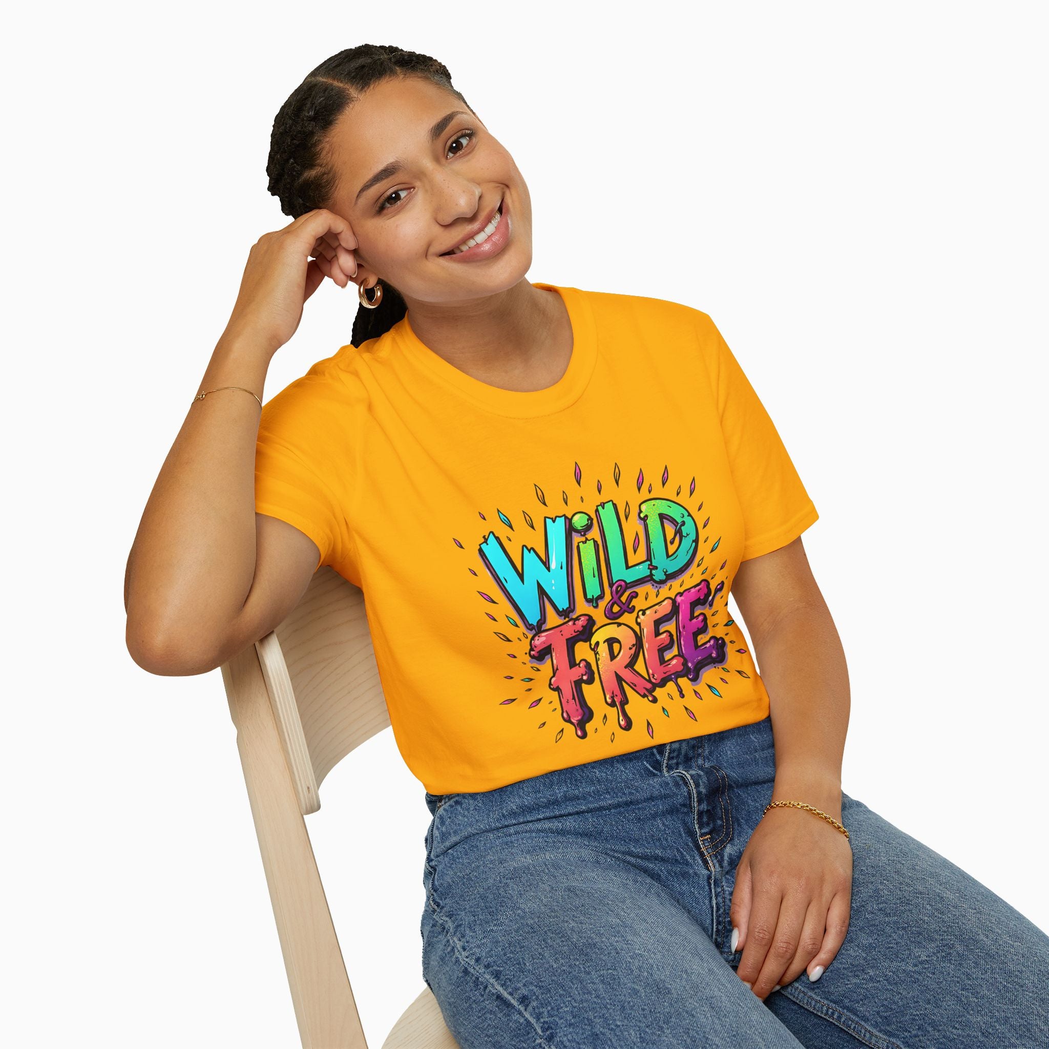 Neon Color Wild Free Unisex T-Shirt