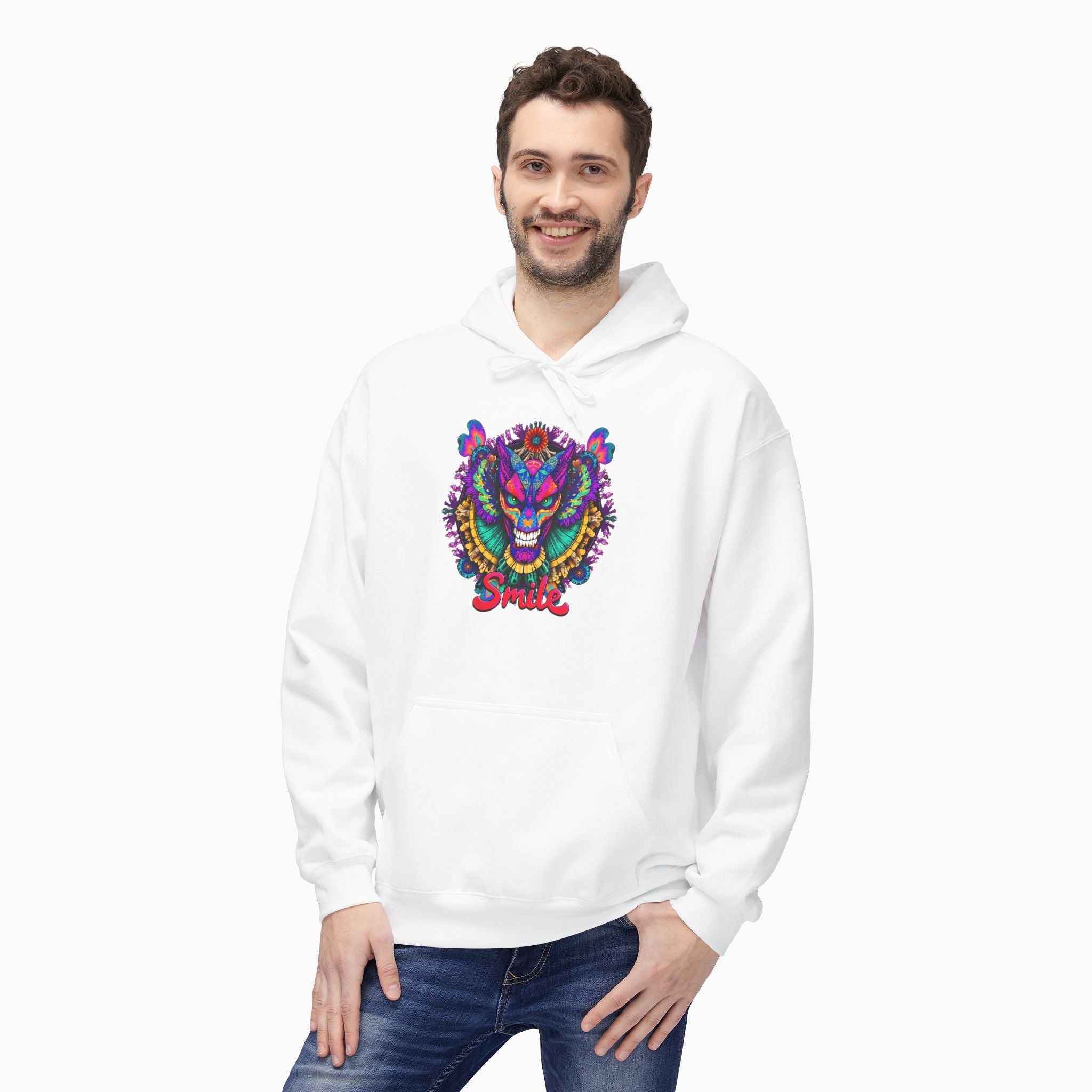 Dragon Smile Pixel Art Unisex Hoodie