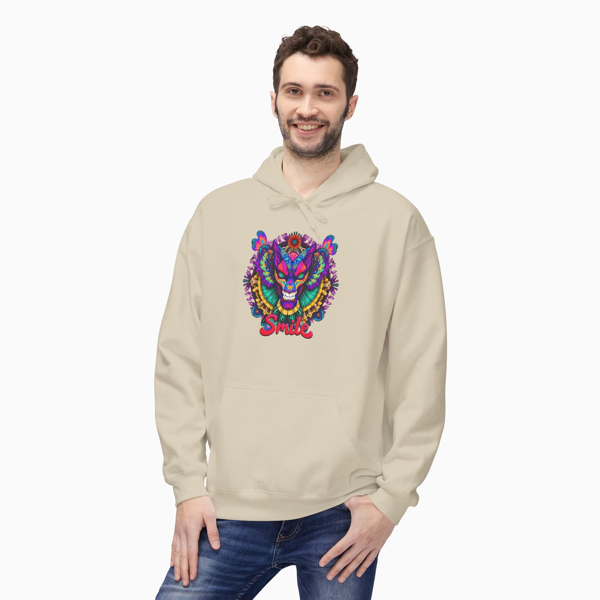 Dragon Smile Pixel Art Unisex Hoodie