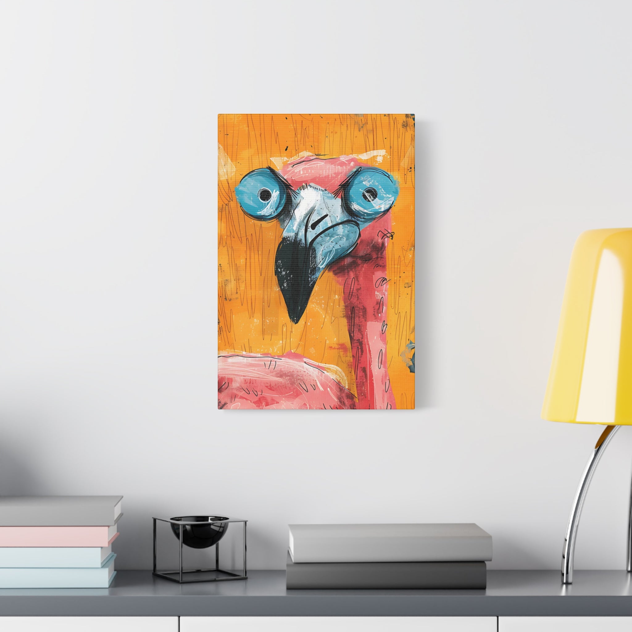 Pink Flamingo Canvas Print