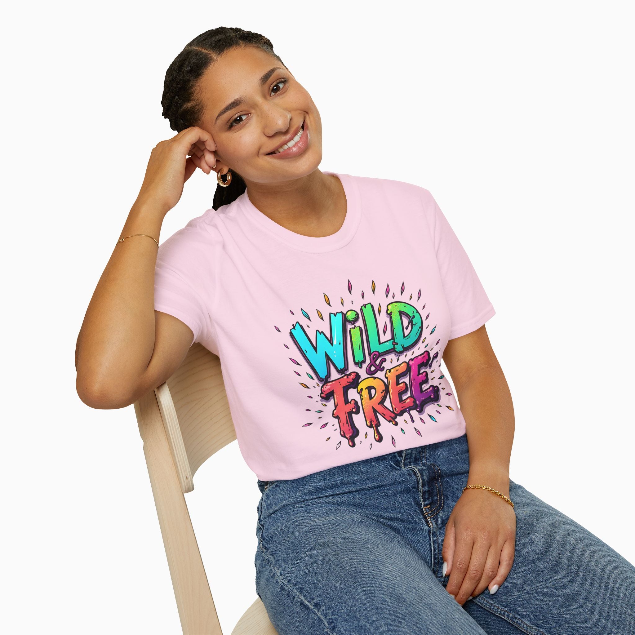 Neon Color Wild Free Unisex T-Shirt