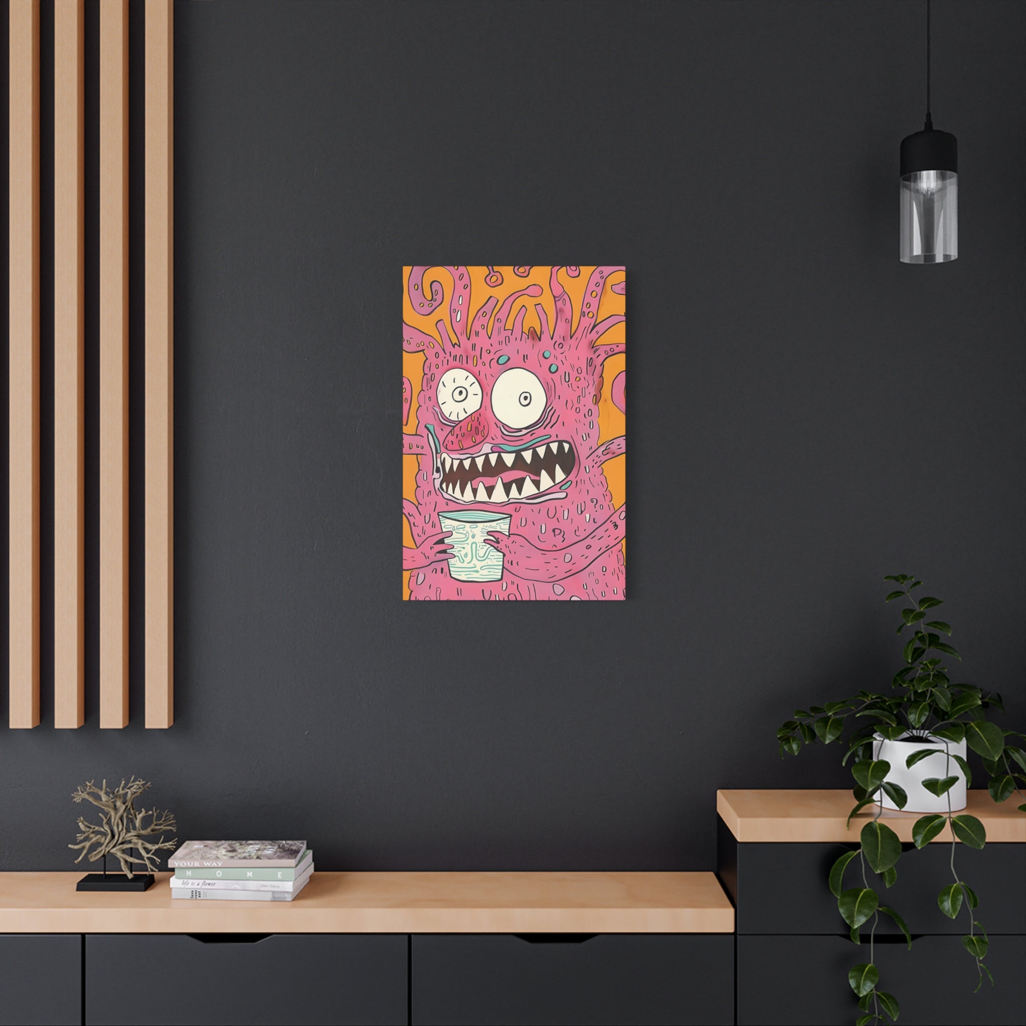 Labor Day Monster Canvas Print